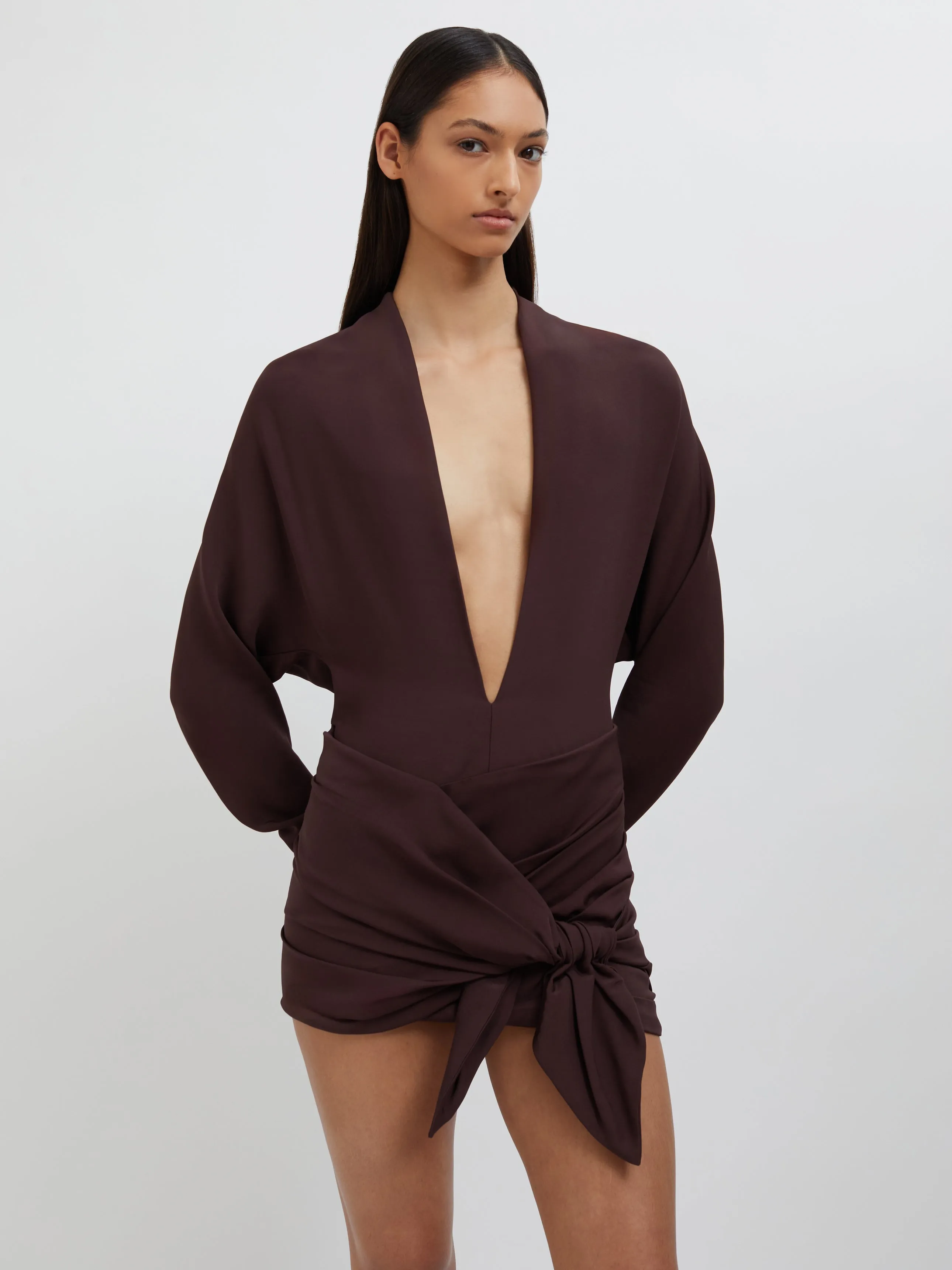 Wrapped Tie Dolman Mini Dress sold by Christopher Esber product image thumbnail 3