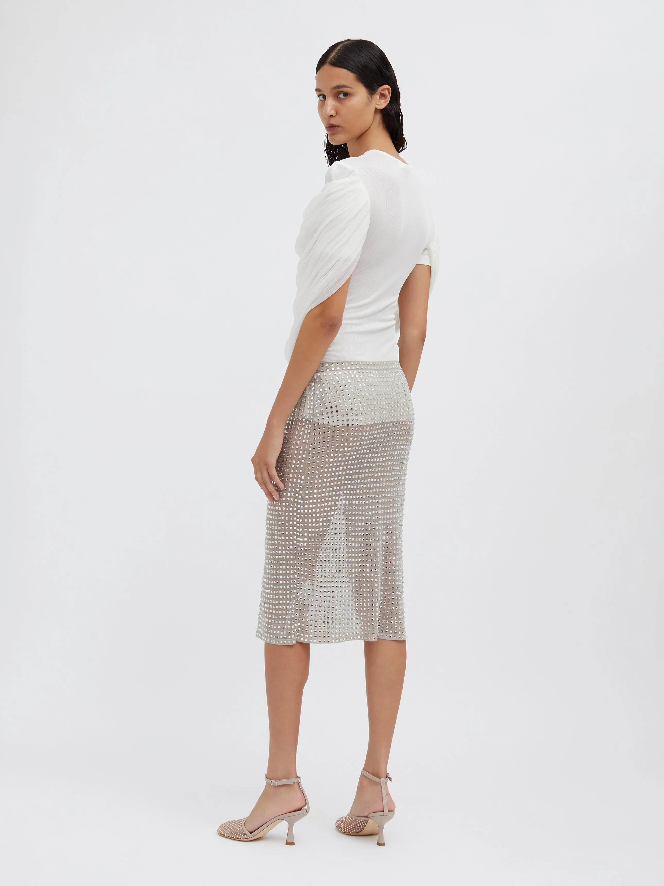 Cristalla Knit Skirt sold by Christopher Esber product image thumbnail 3