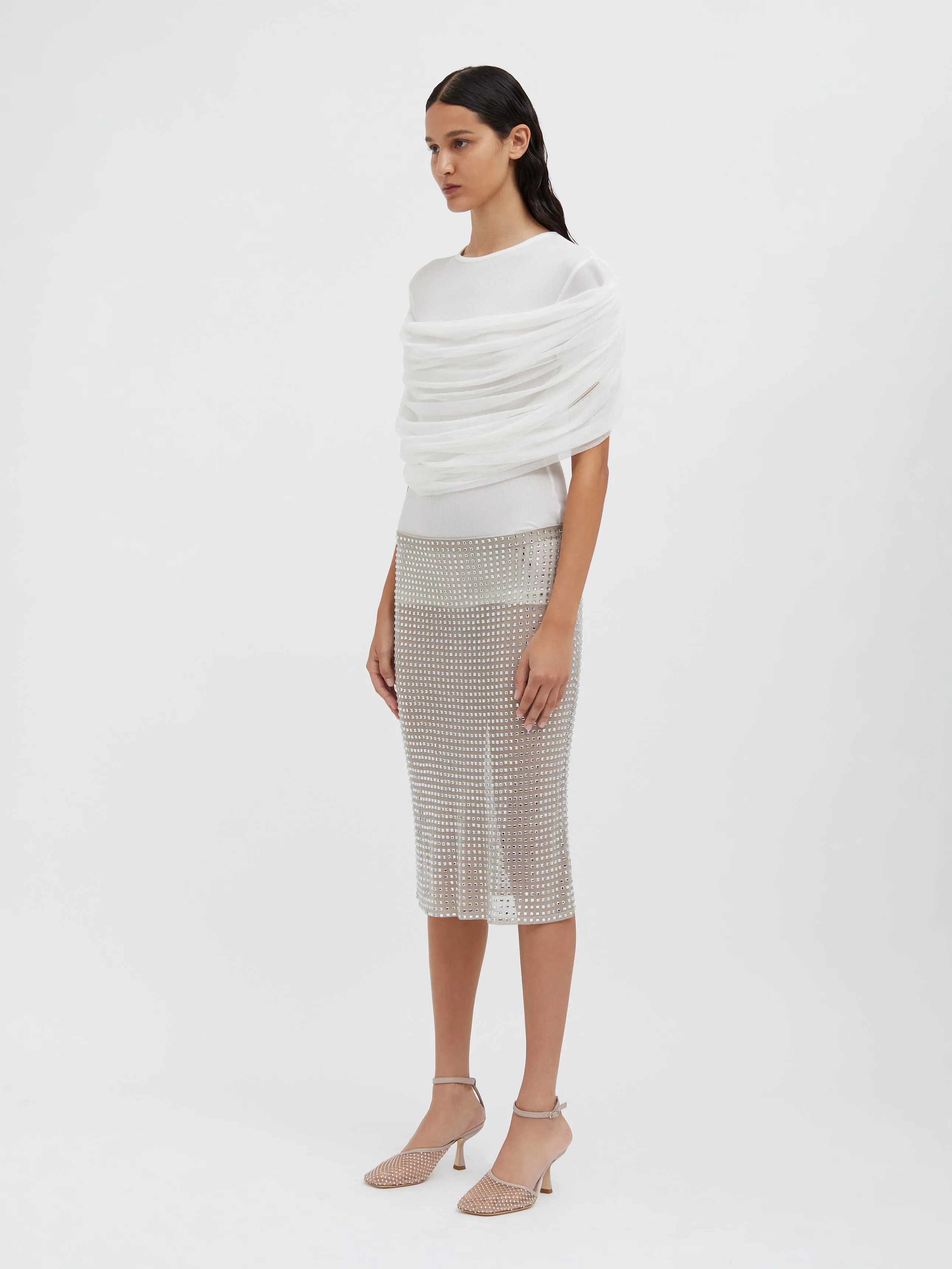Cristalla Knit Skirt sold by Christopher Esber product image thumbnail 2