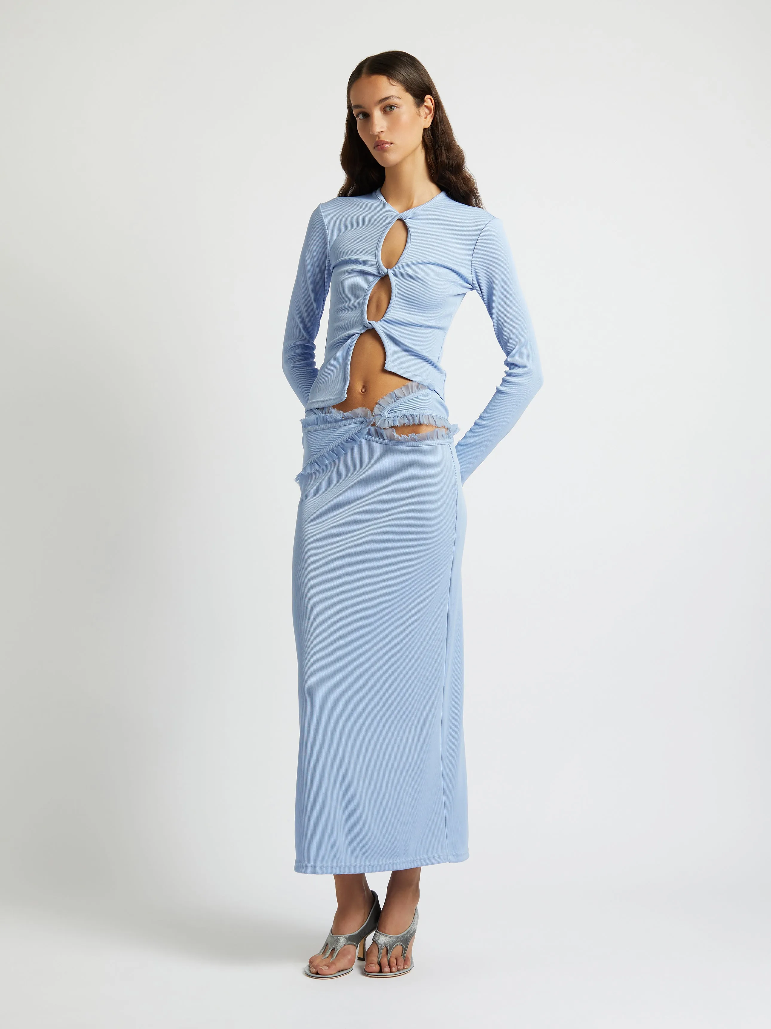 Open Twist Long Sleeve Top sold by Christopher Esber product image thumbnail 5