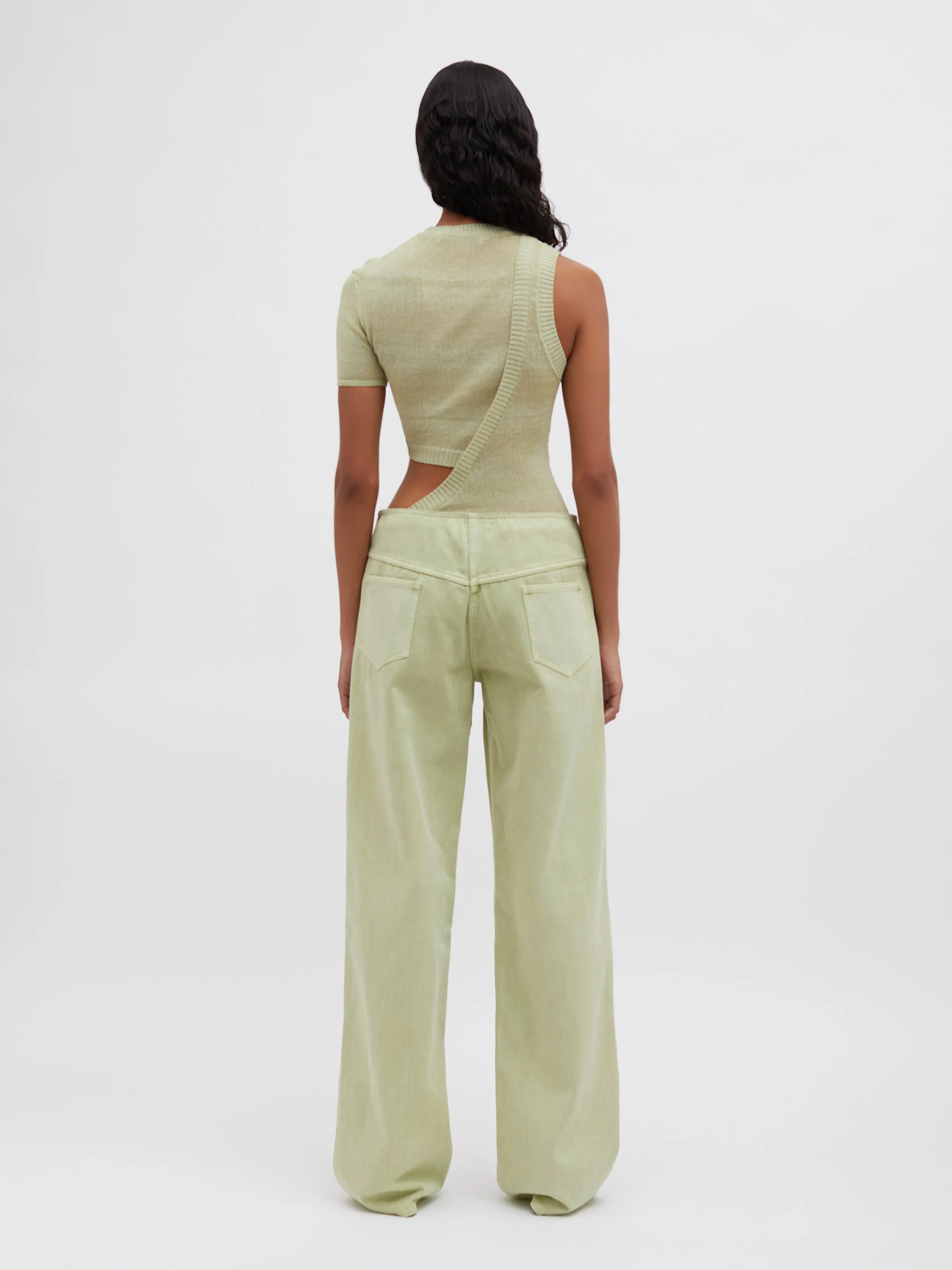 Cove Asymmetric Cutaway Knit Tank sold by Christopher Esber product image thumbnail 4