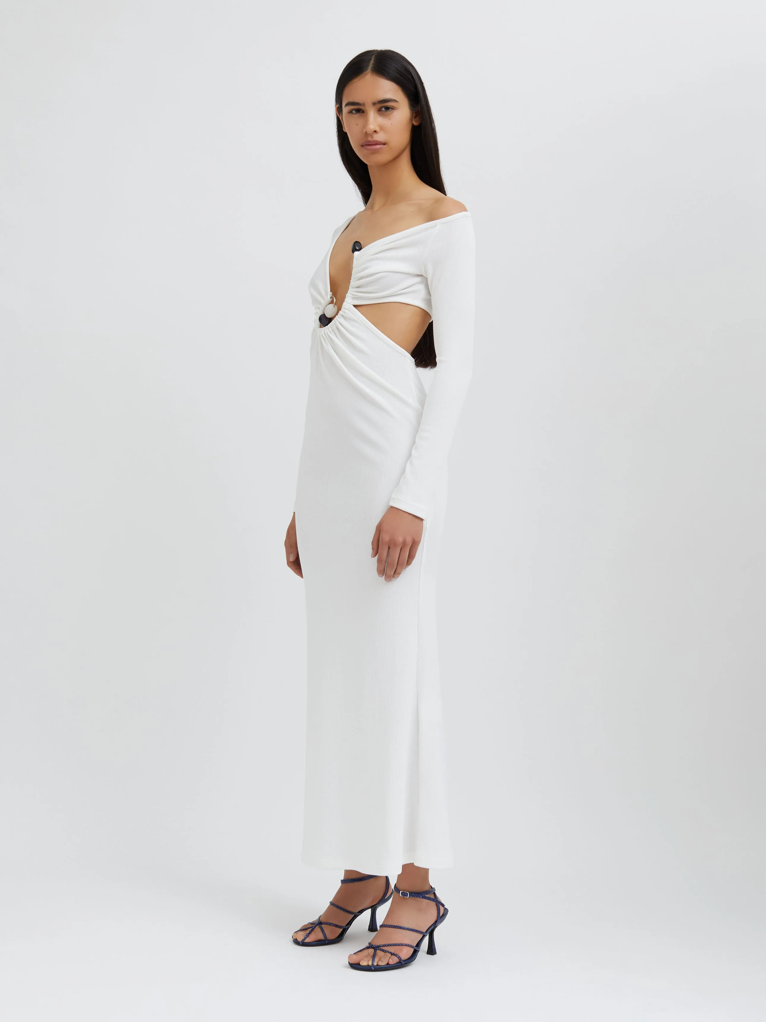 Spiral Crystal Long Sleeve Dress sold by Christopher Esber product image thumbnail 3