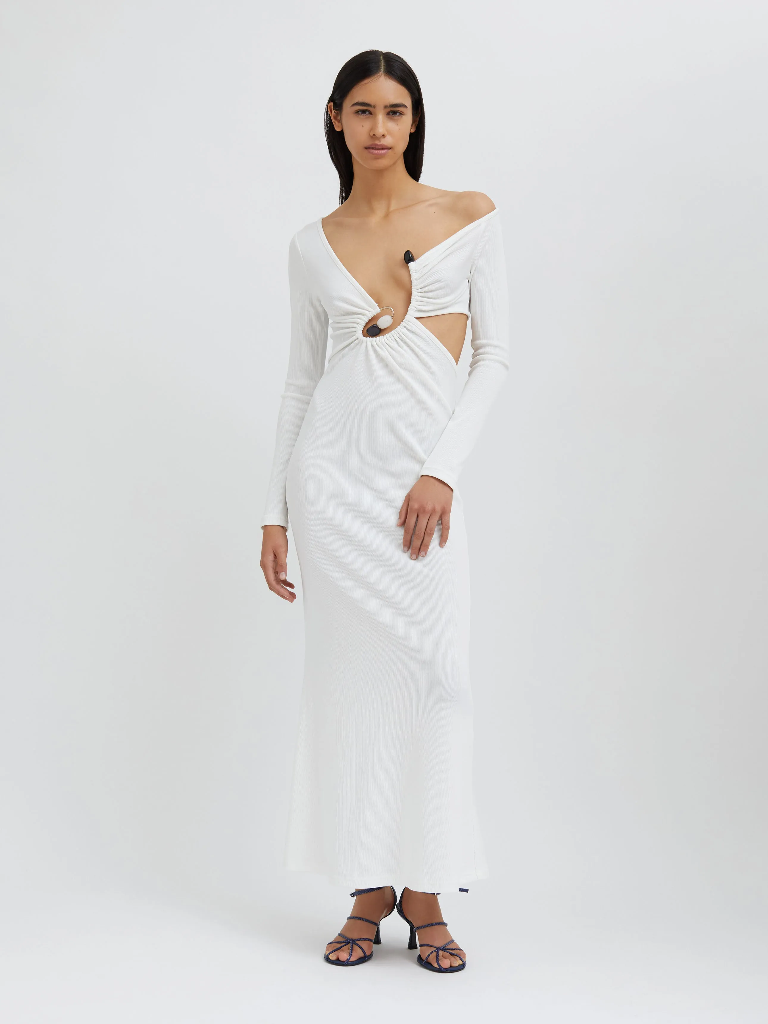 Spiral Crystal Long Sleeve Dress sold by Christopher Esber product image thumbnail 5