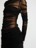 Long Sleeve Tulle Column Dress sold by Christopher Esber