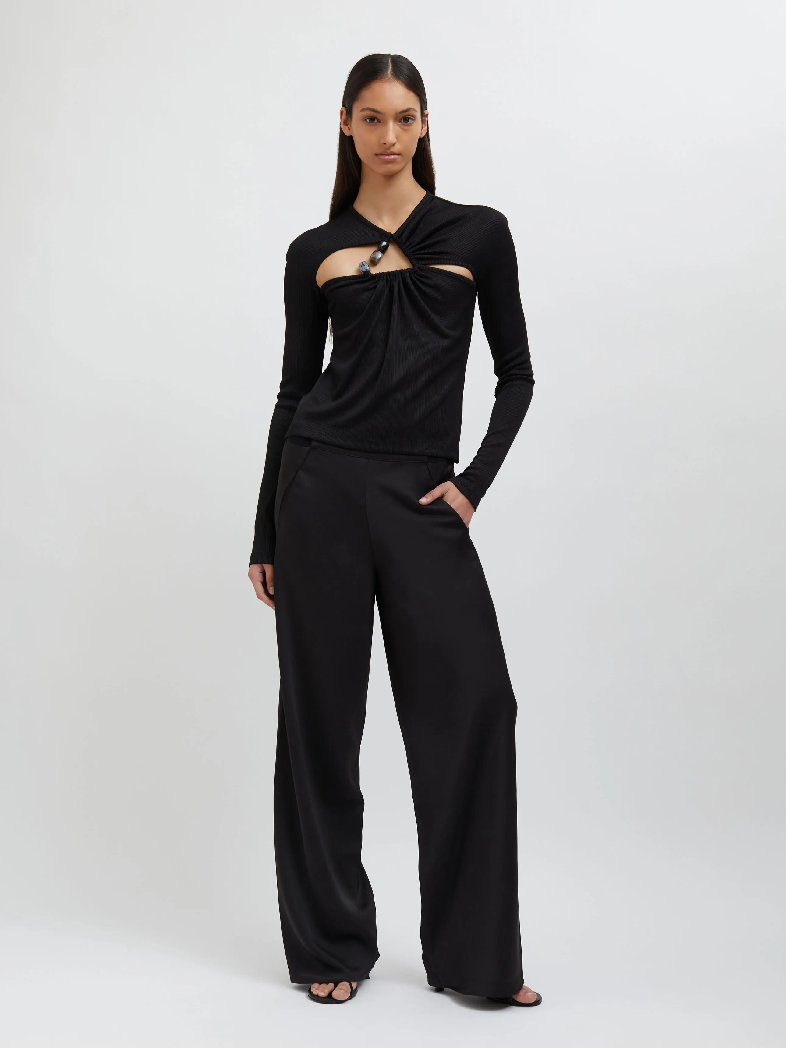 Tri Crystal Stone Long Sleeve Top sold by Christopher Esber product image thumbnail 3