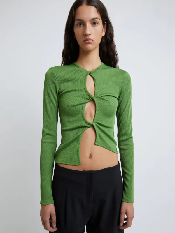 Open Twist Long Sleeve Top sold by Christopher Esber