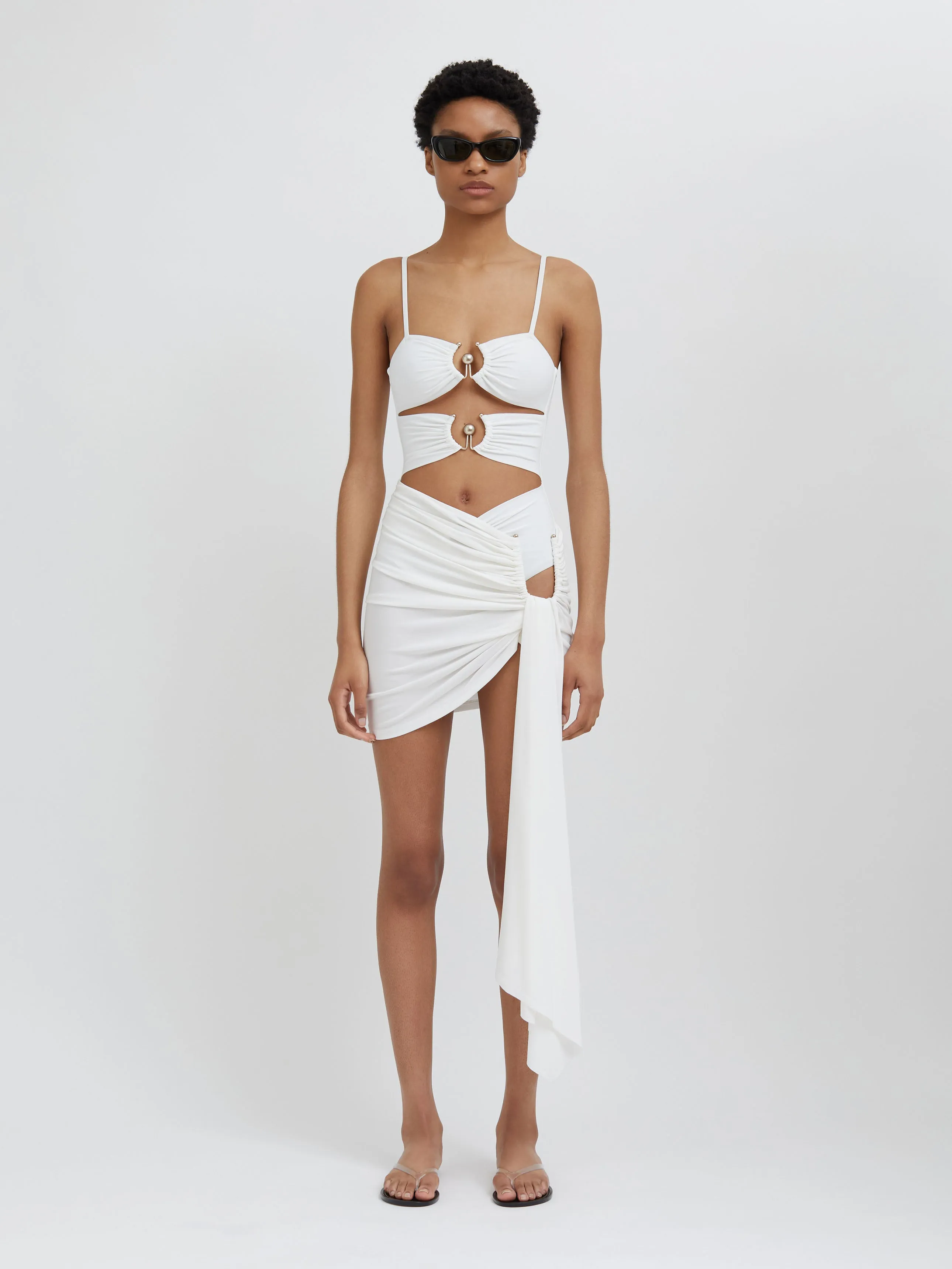 Arced Palm Micro Skirt sold by Christopher Esber product image thumbnail 2