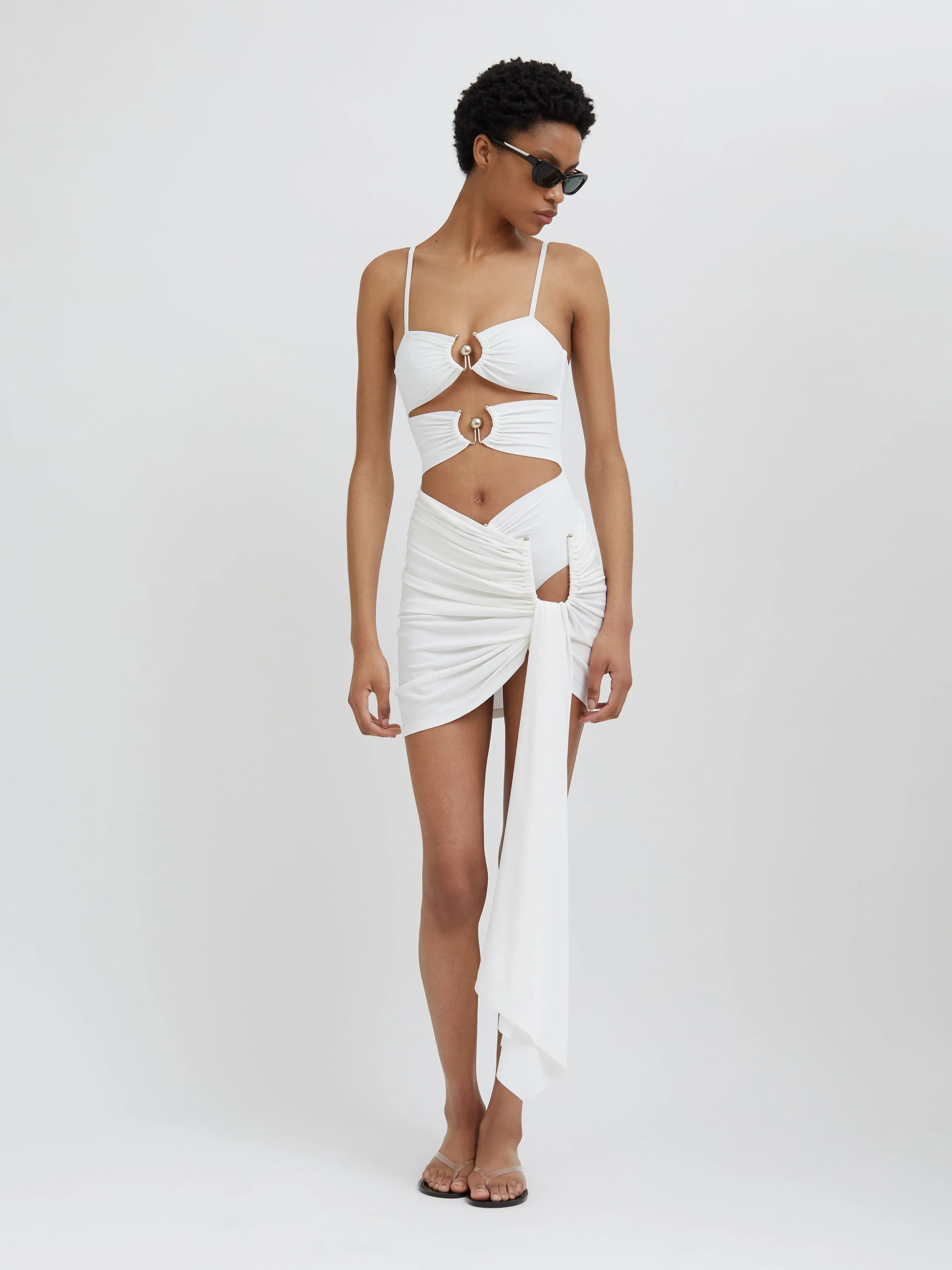 Arced Palm Micro Skirt sold by Christopher Esber product image thumbnail 5