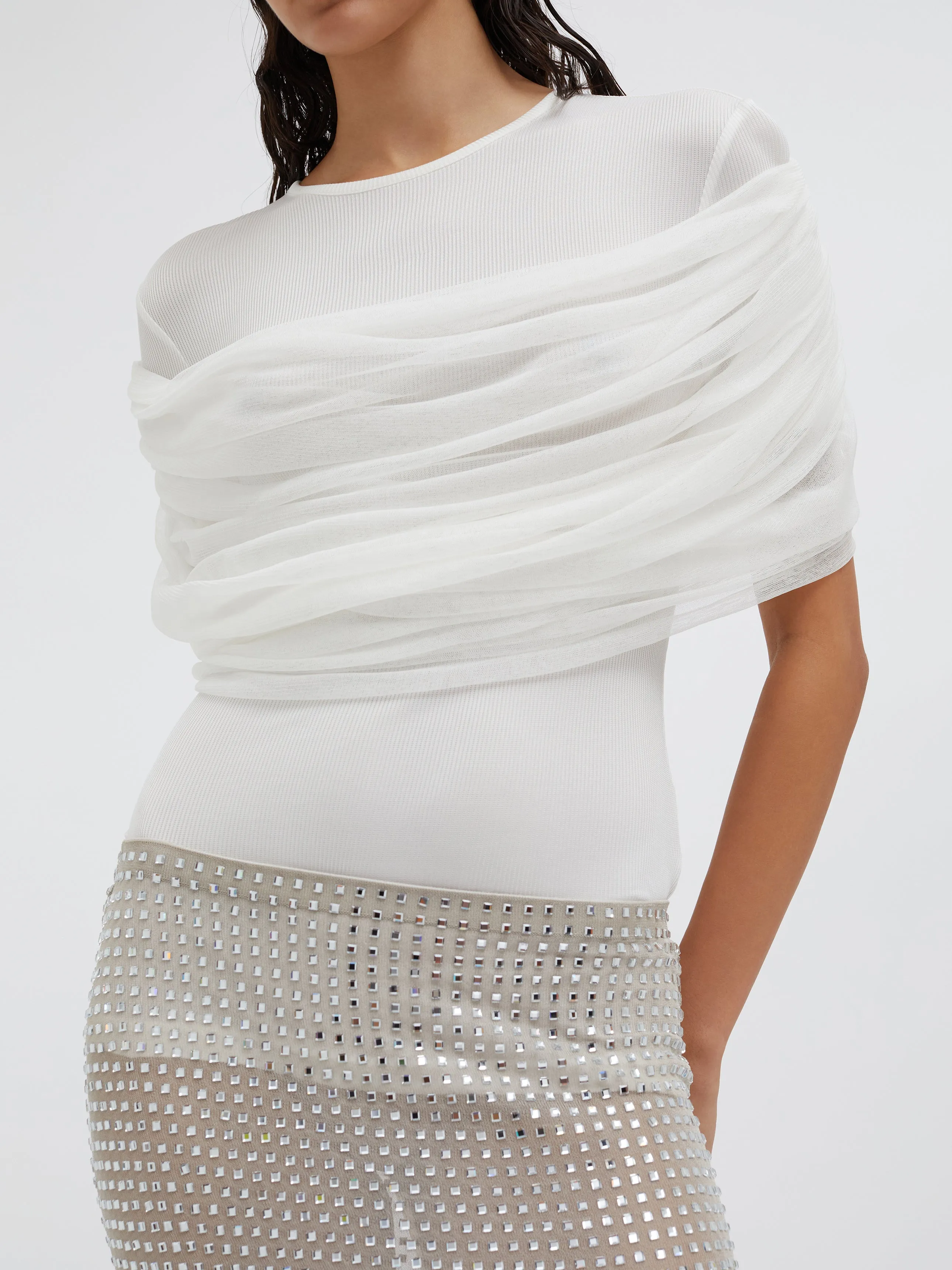 Sonora Veiled Tee sold by Christopher Esber product image thumbnail 5