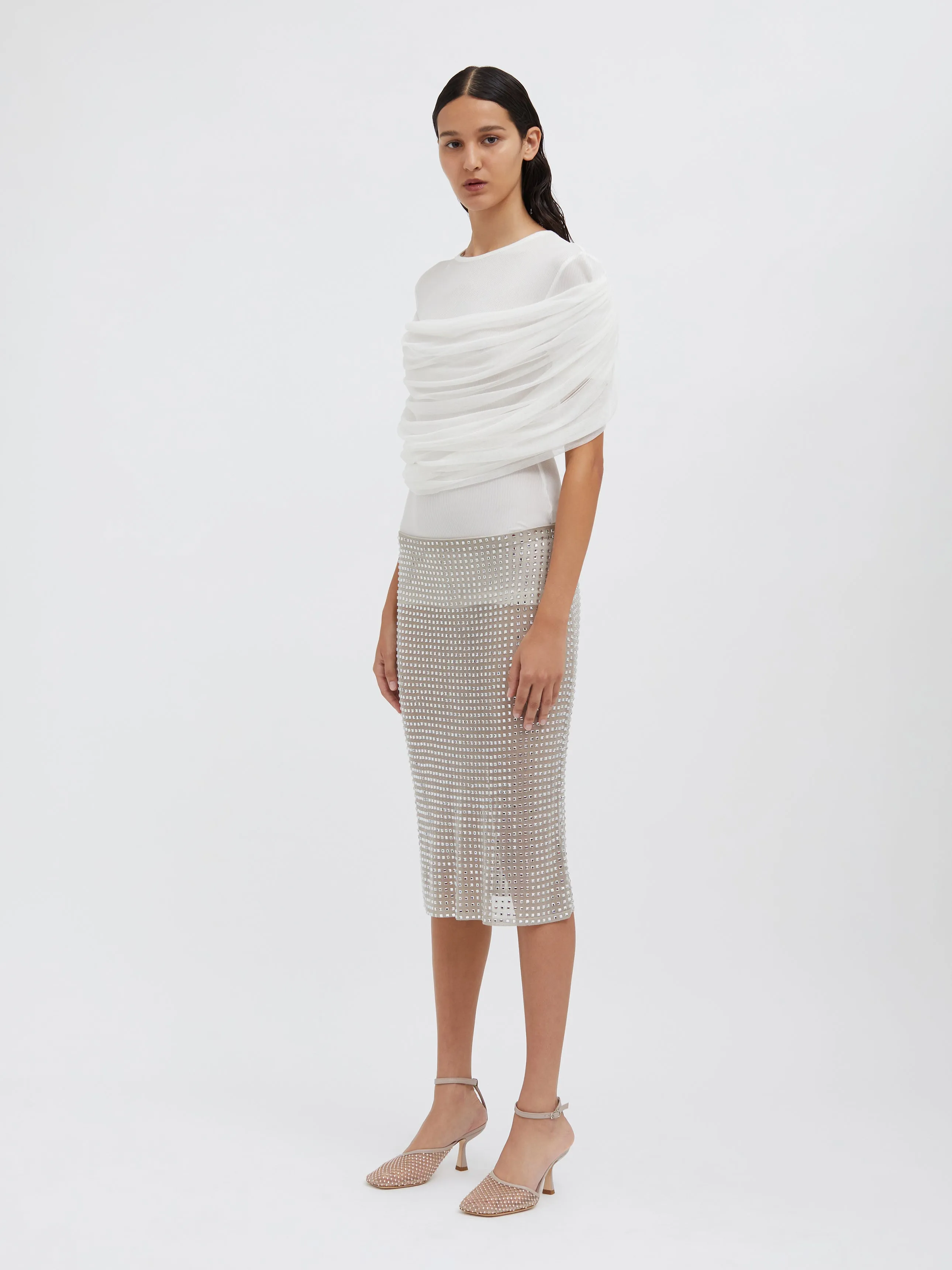 Sonora Veiled Tee sold by Christopher Esber product image thumbnail 3