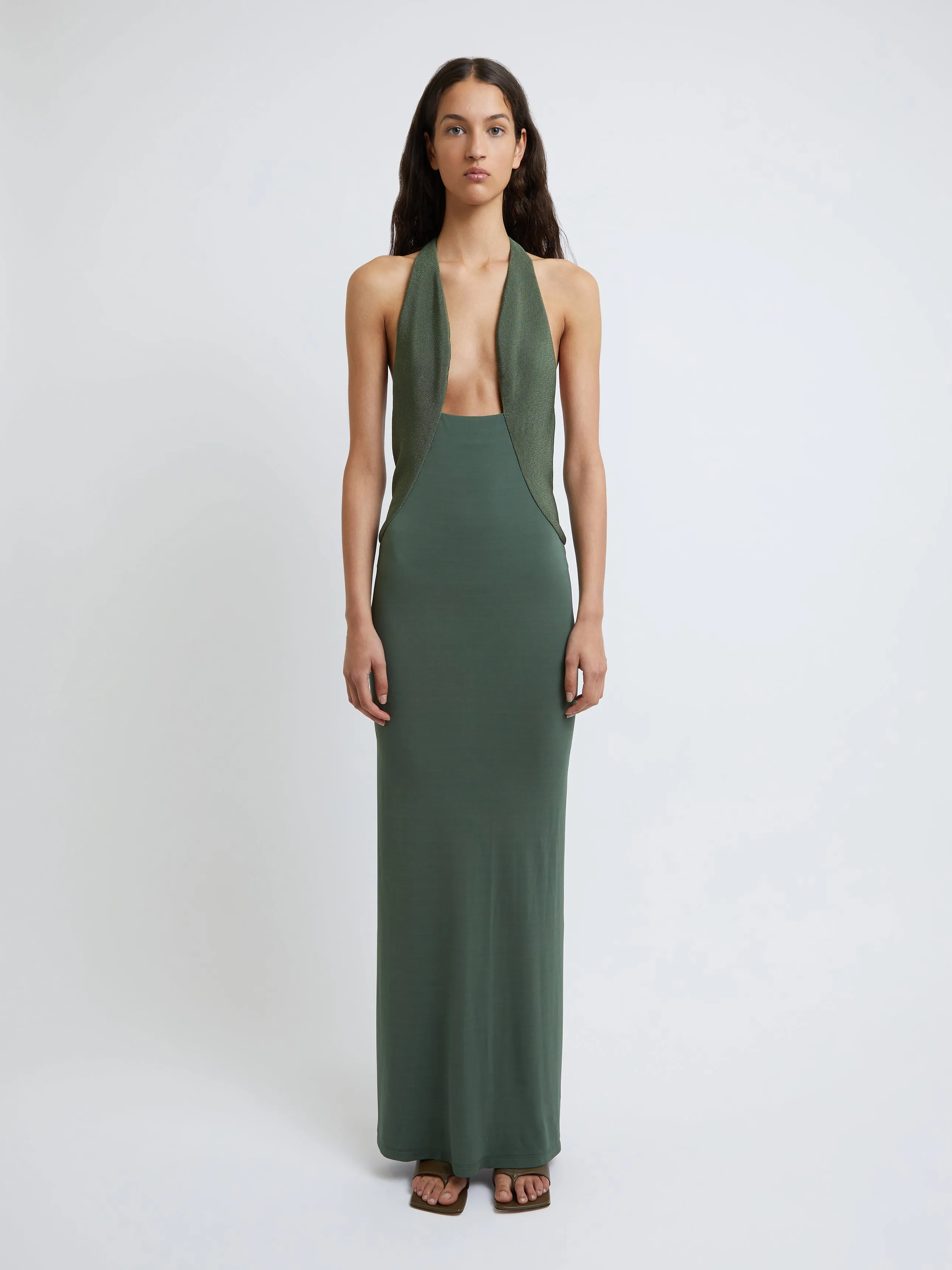 Tailored Sloped Halter Dress sold by Christopher Esber