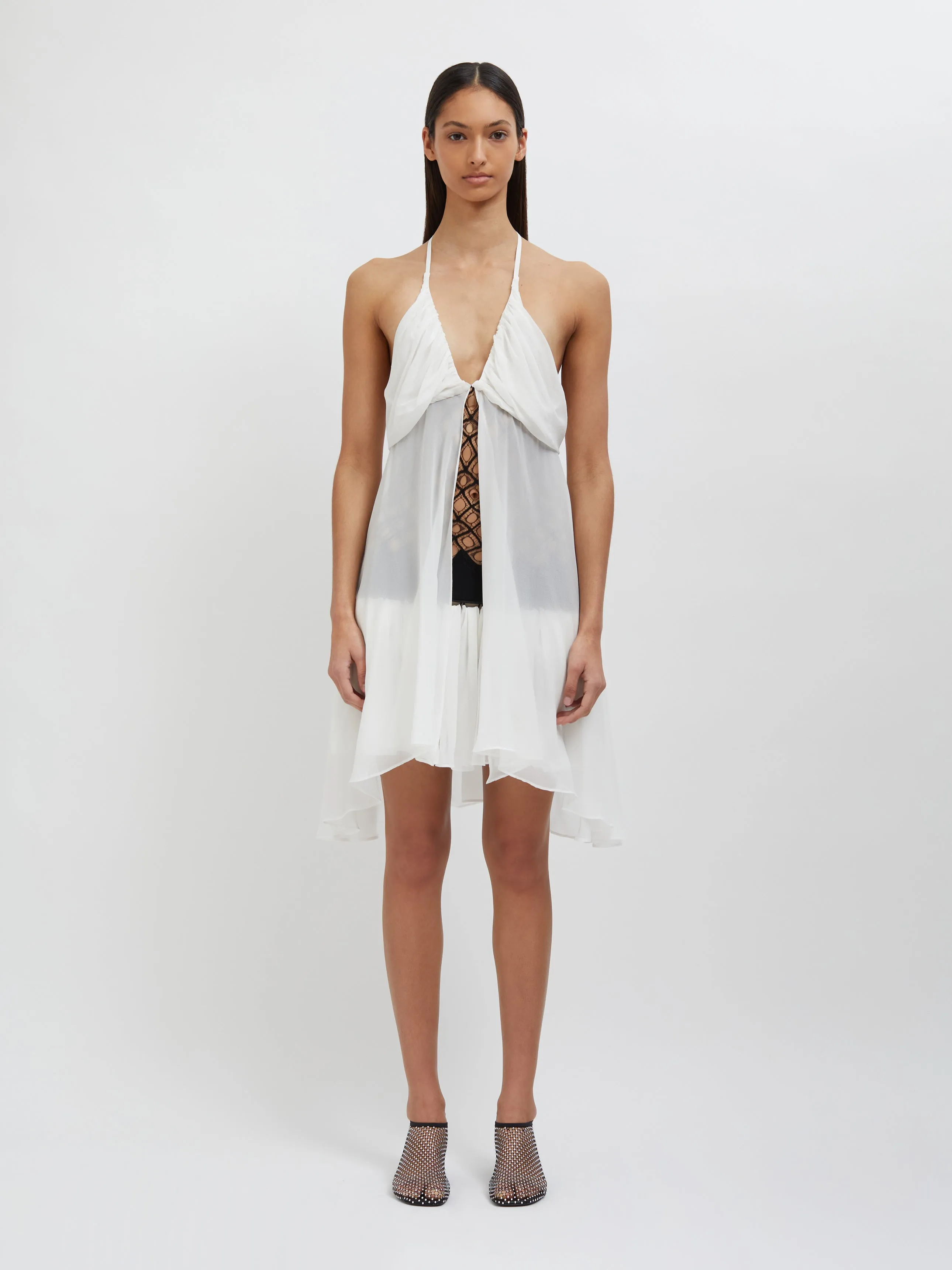 Fluted Silk Chemise Dress sold by Christopher Esber