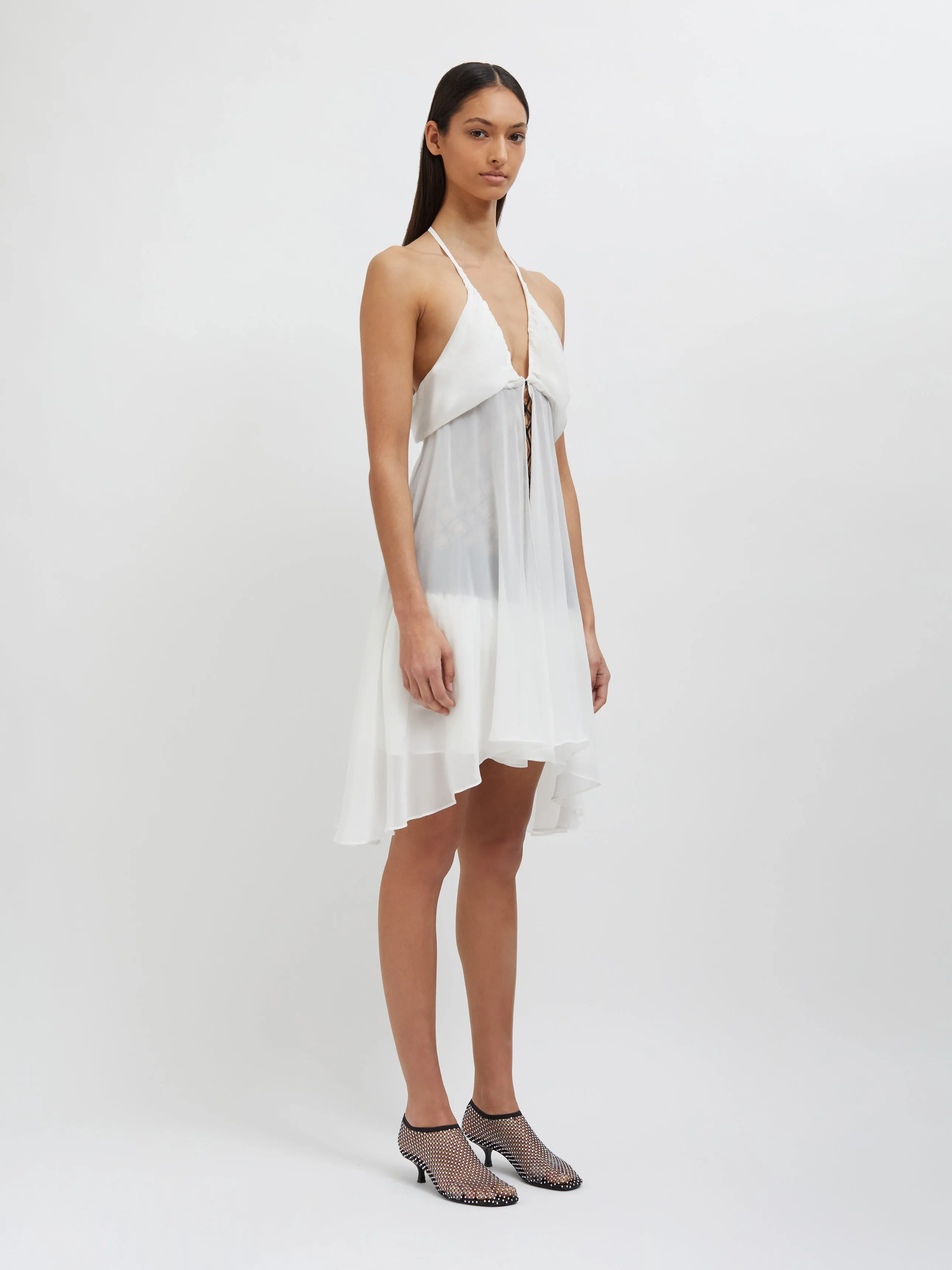 Fluted Silk Chemise Dress sold by Christopher Esber product image thumbnail 3