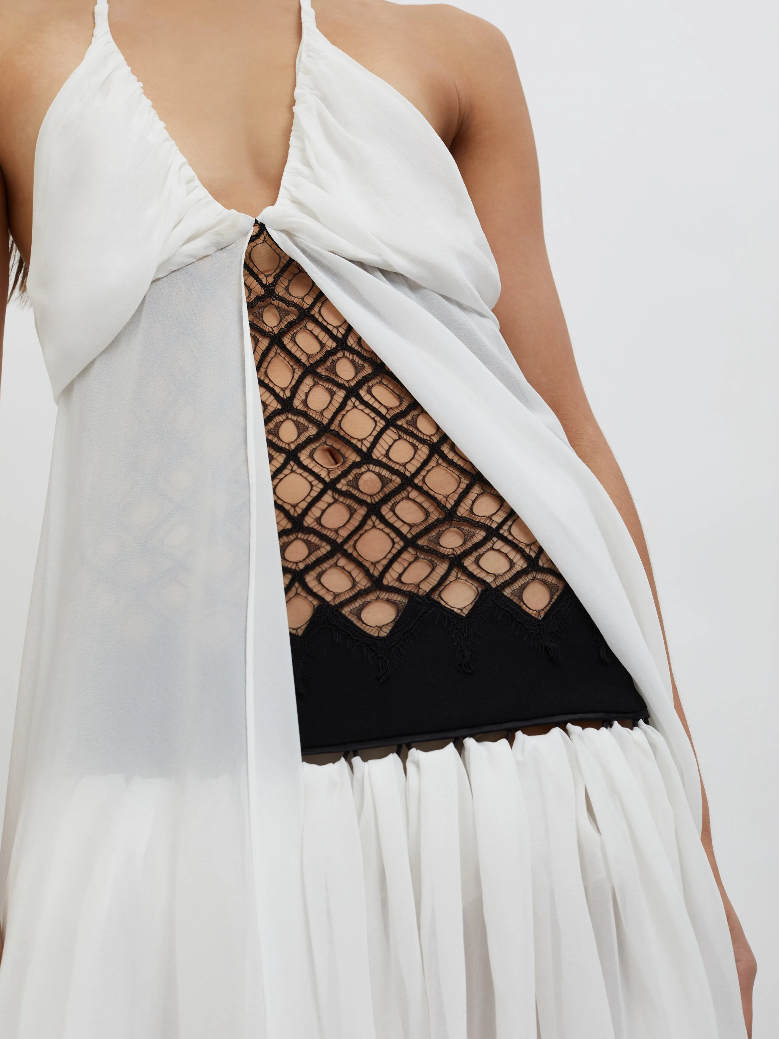 Fluted Silk Chemise Dress sold by Christopher Esber product image thumbnail 5