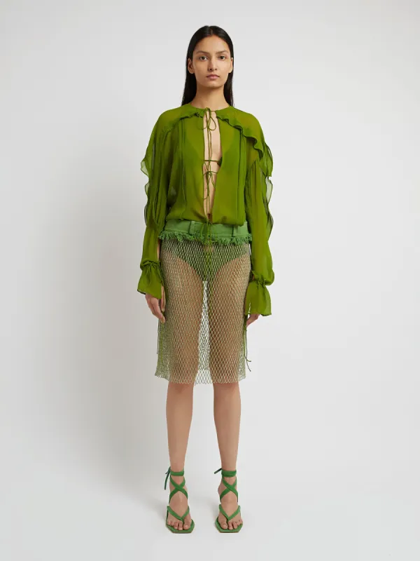 Crystal Skirt made by Christopher Esber