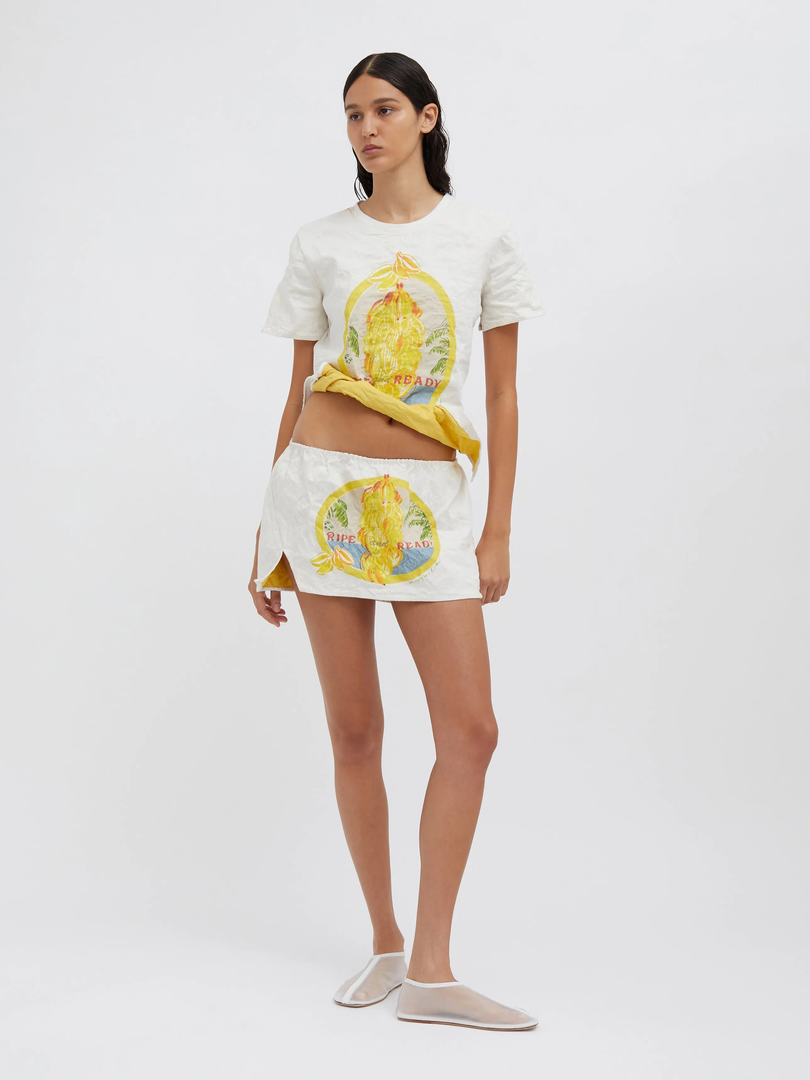 Ripe And Ready Crushed Micro Skirt sold by Christopher Esber product image thumbnail 3