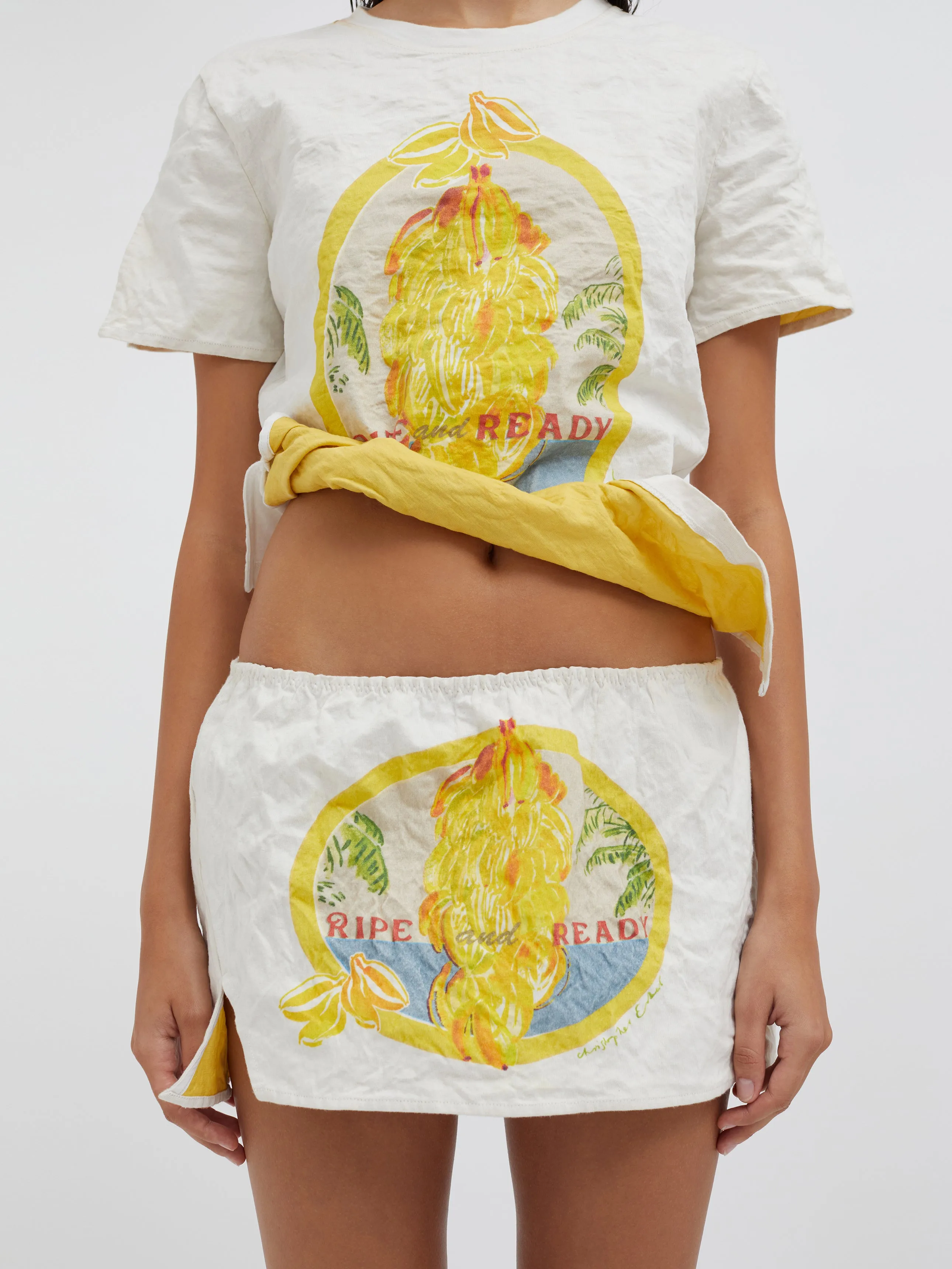 Ripe And Ready Crushed Micro Skirt sold by Christopher Esber product image thumbnail 2