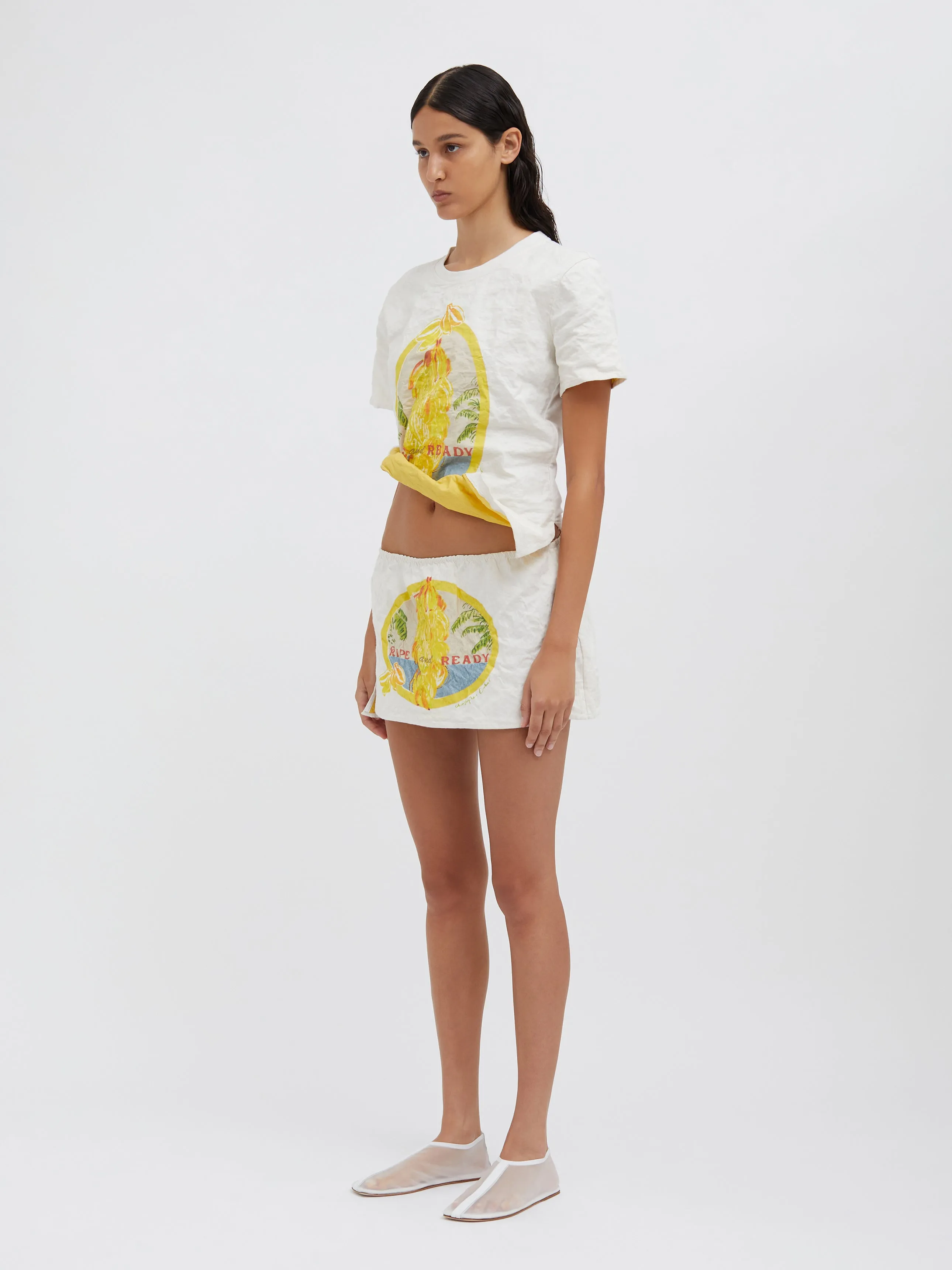 Ripe And Ready Crushed Micro Skirt sold by Christopher Esber product image thumbnail 5