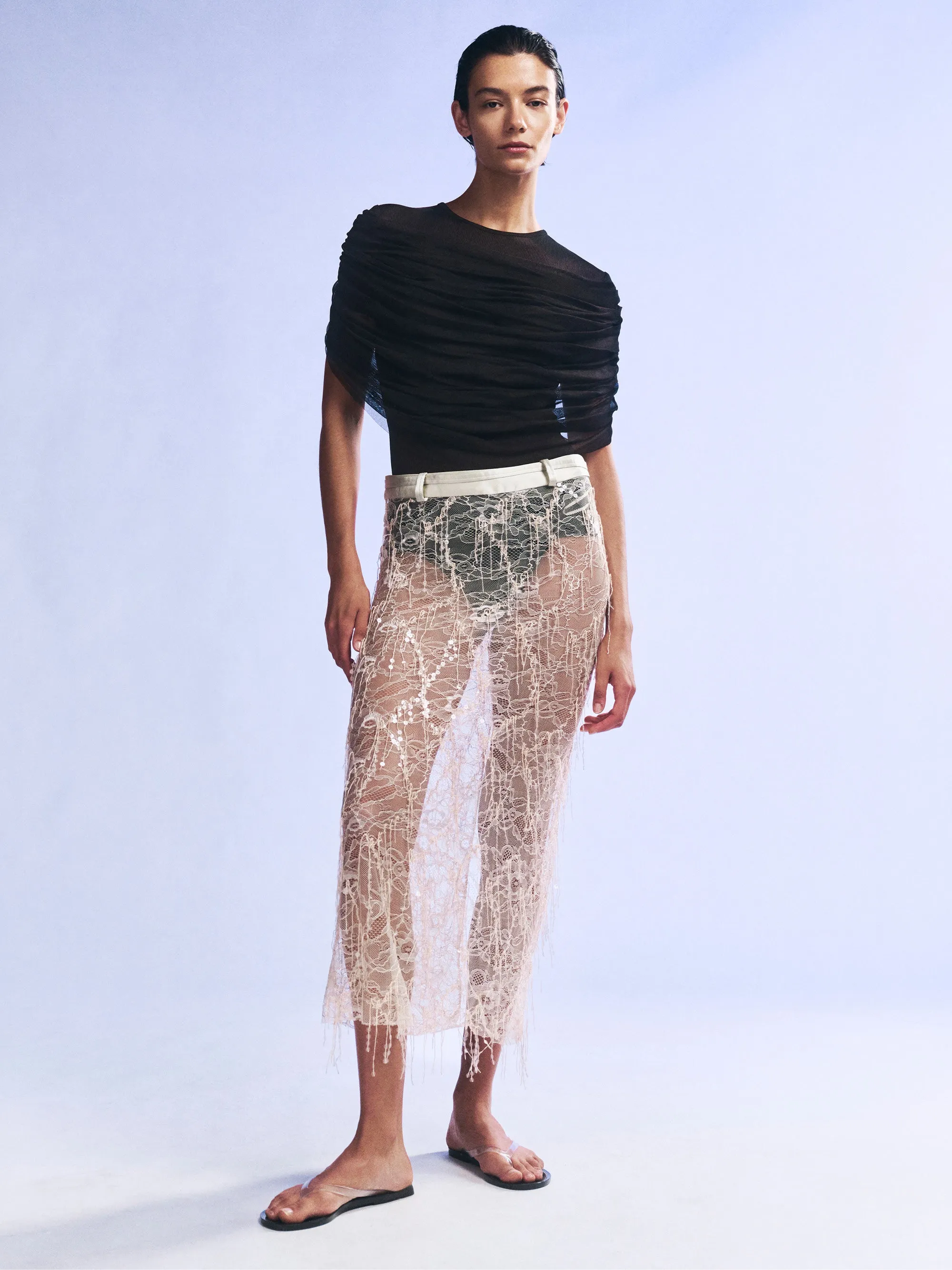 Beaded Ivy Lace Skirt sold by Christopher Esber product image thumbnail 2