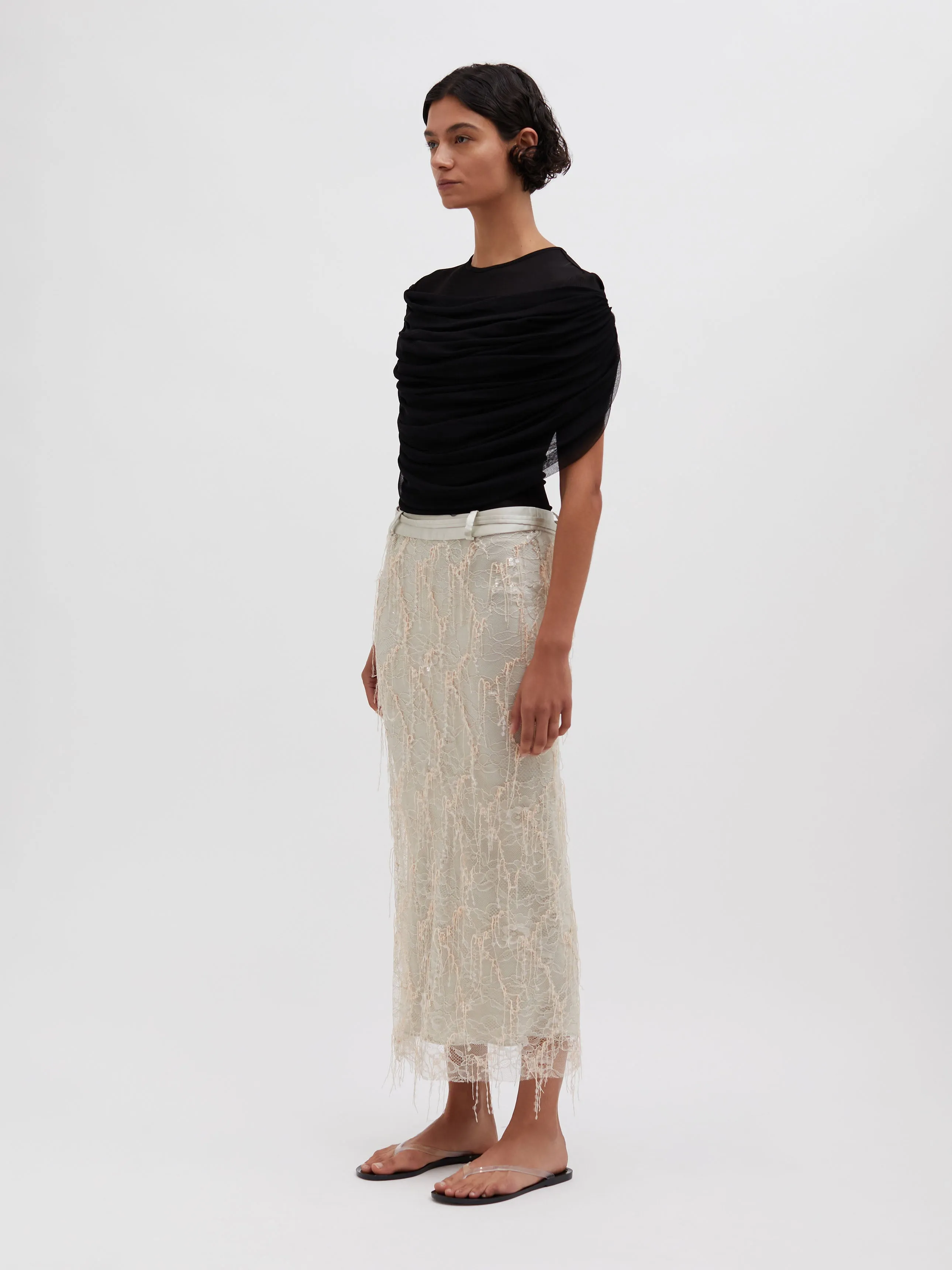 Beaded Ivy Lace Skirt sold by Christopher Esber product image thumbnail 3