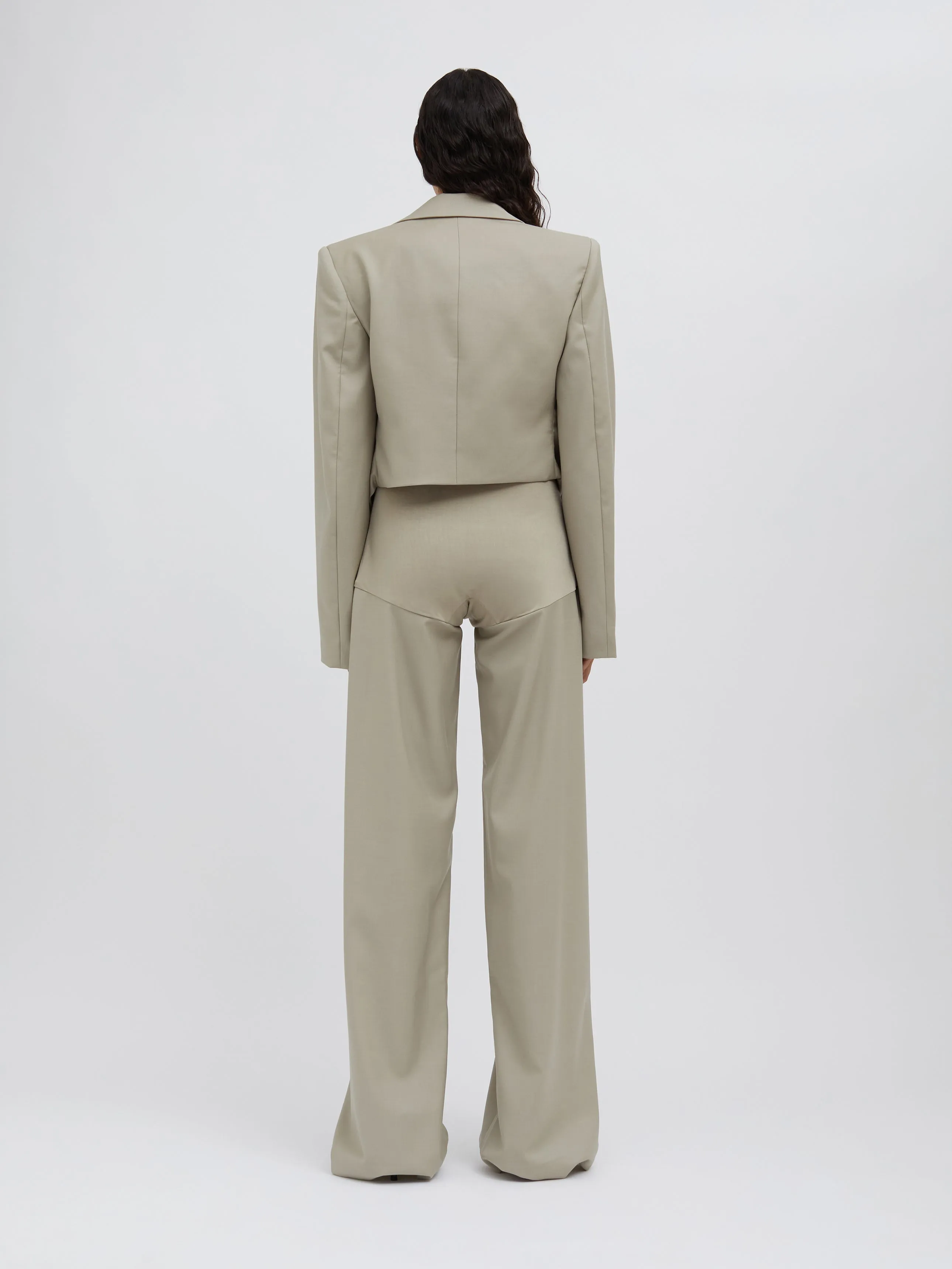 Talus Scoop Front Crop Blazer sold by Christopher Esber product image thumbnail 5