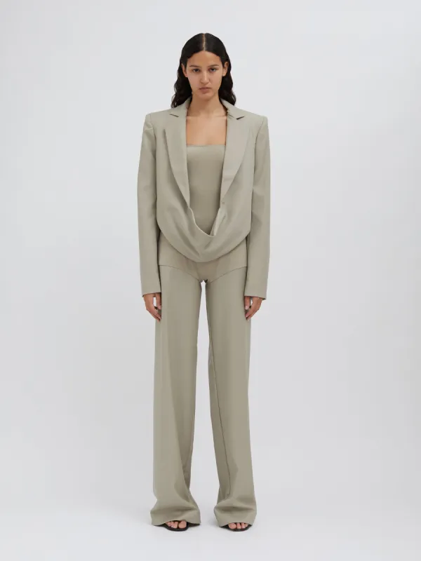 Talus Scoop Front Crop Blazer made by Christopher Esber