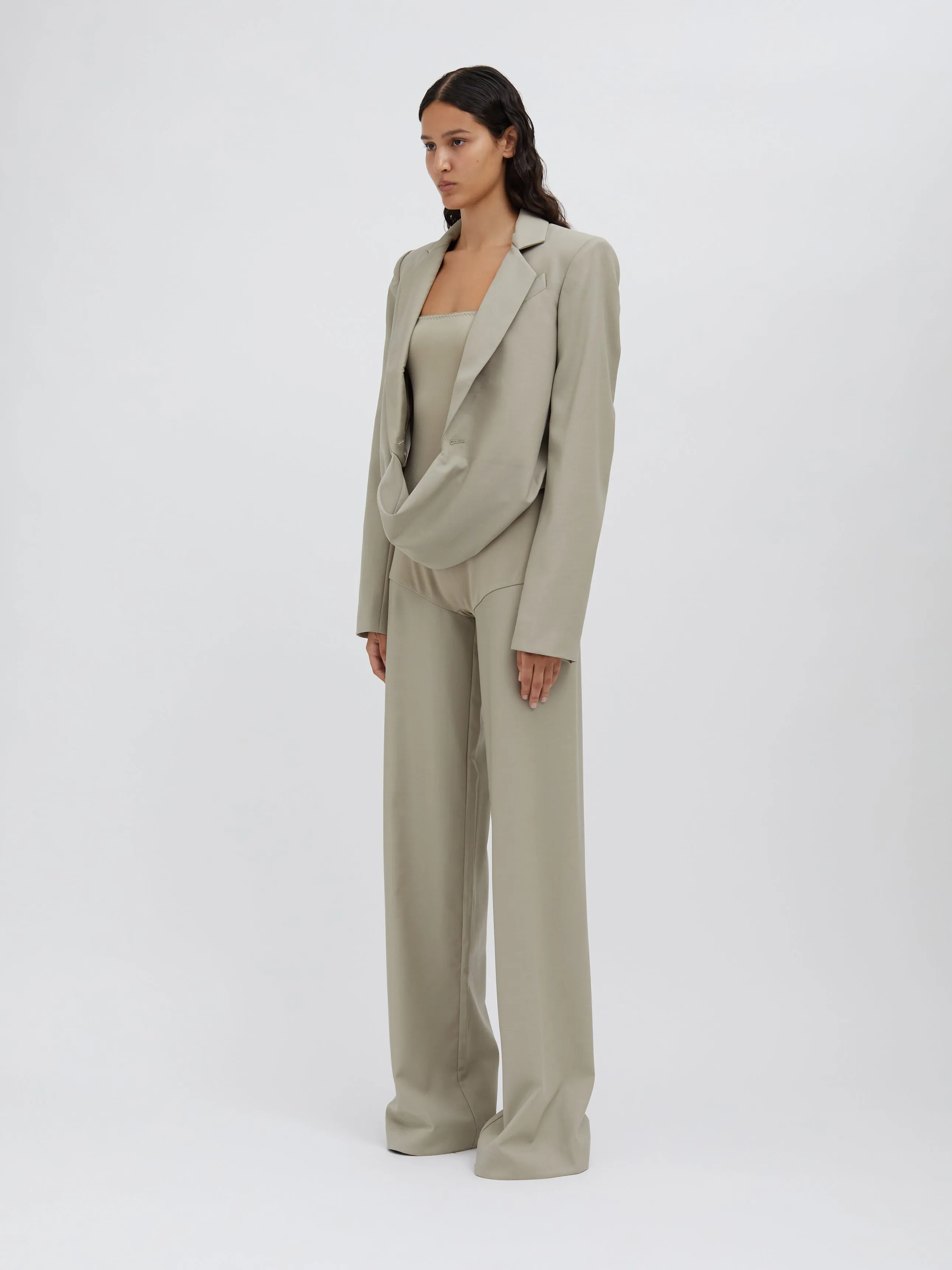 Talus Scoop Front Crop Blazer sold by Christopher Esber product image thumbnail 4