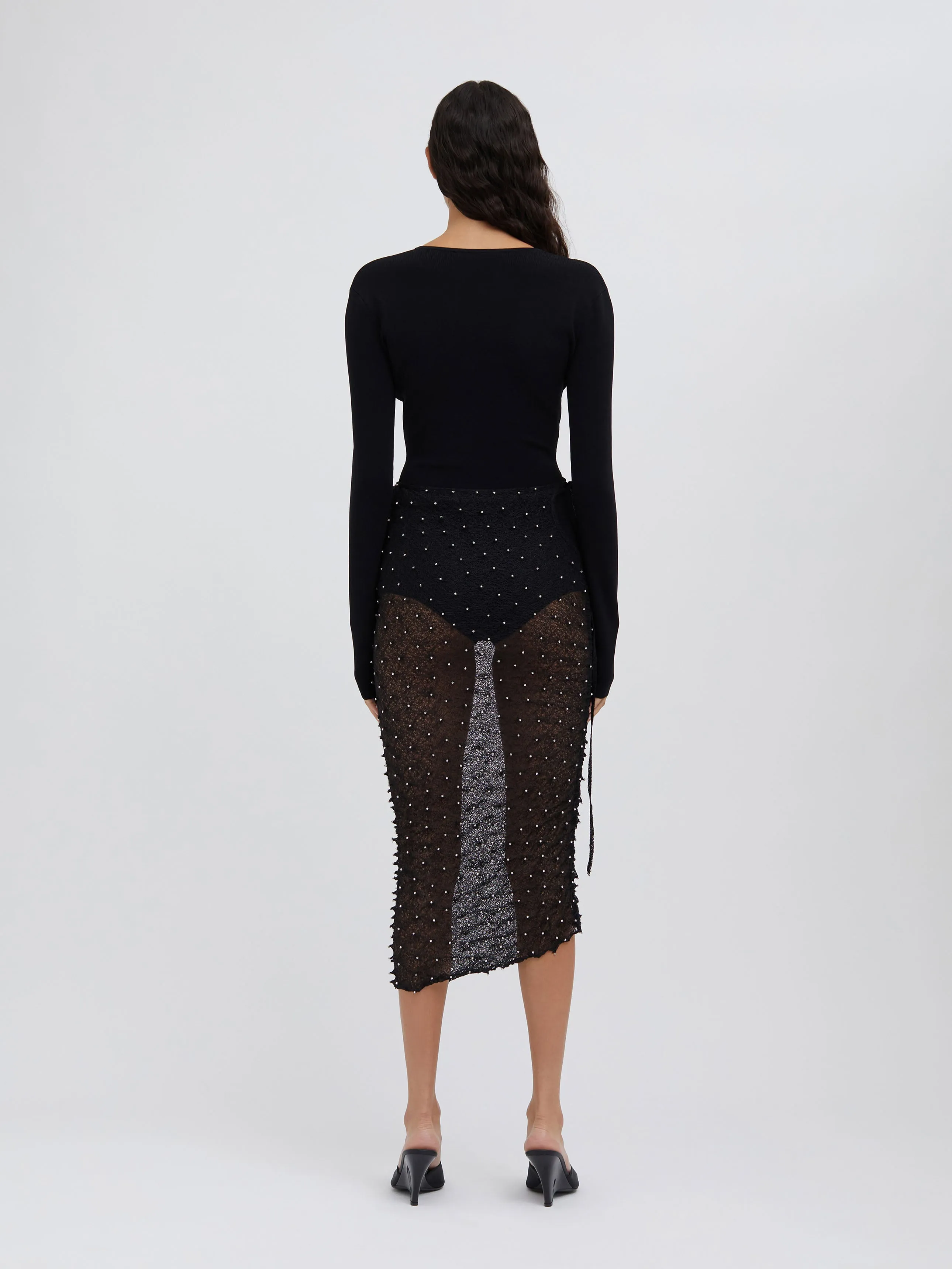 Shibori Crystal Loophole Skirt sold by Christopher Esber product image thumbnail 3