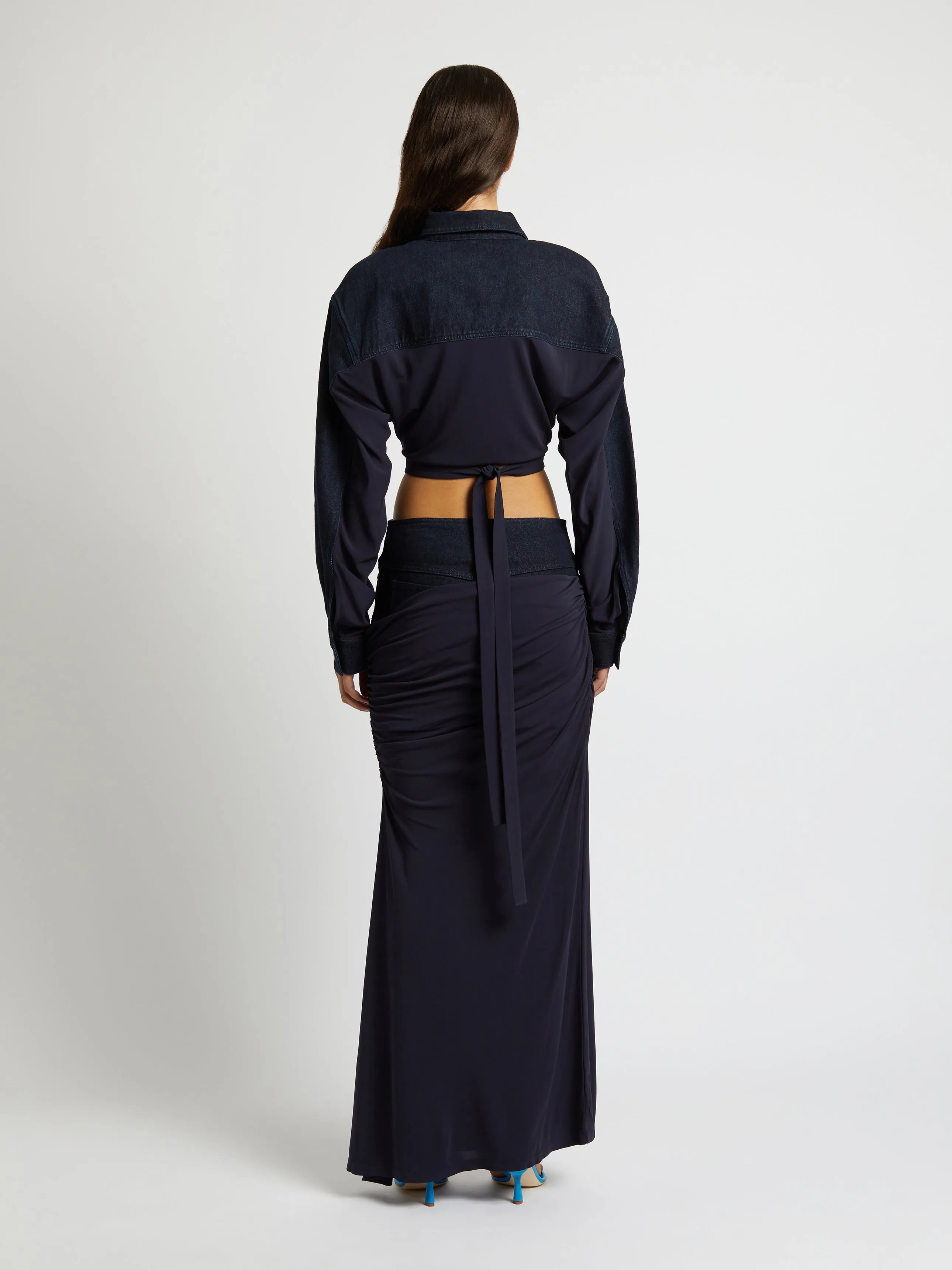 Sevilla Denim Wrap Top sold by Christopher Esber product image thumbnail 5