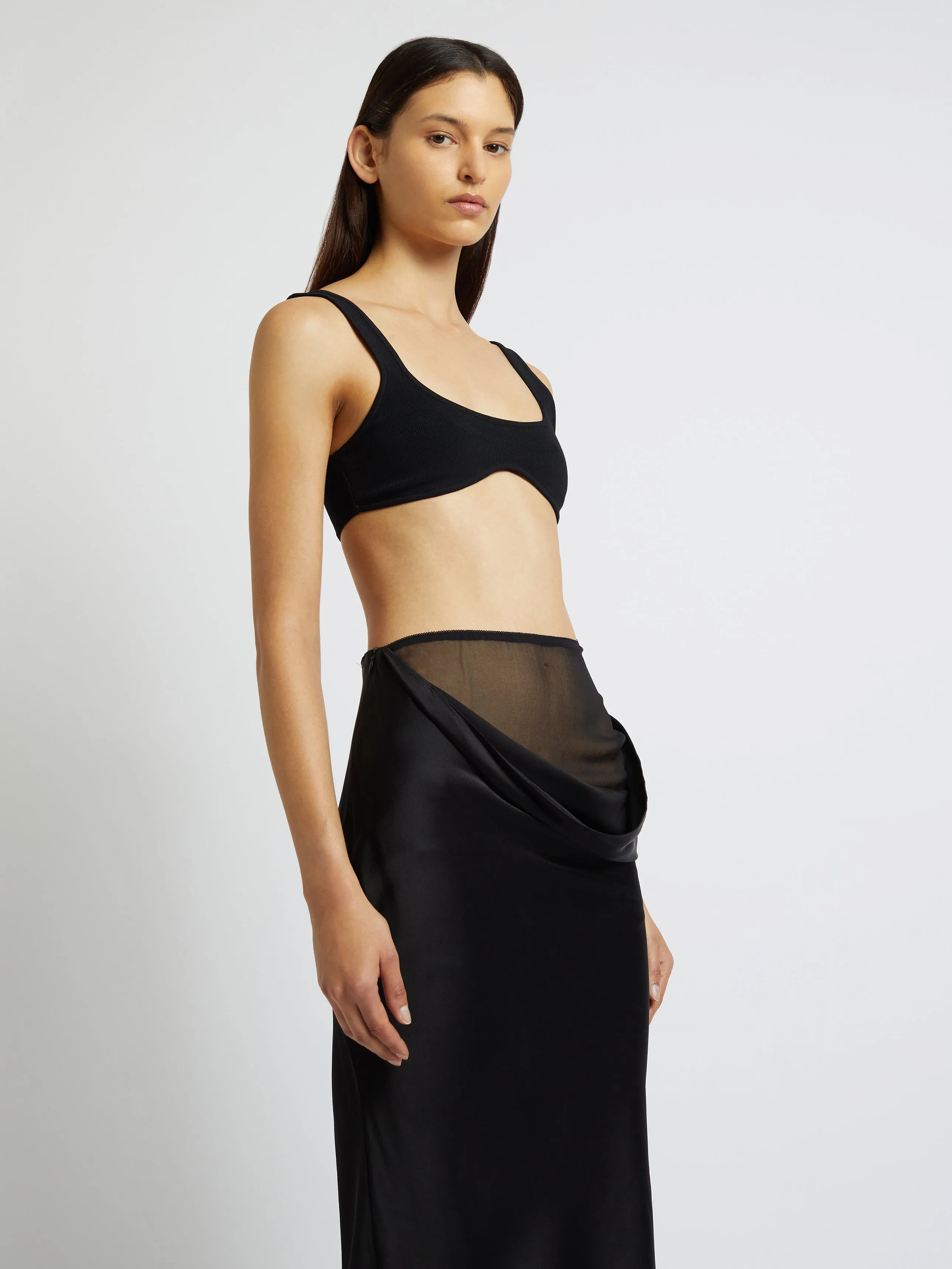 Drifted Silk Drape Long Skirt sold by Christopher Esber product image thumbnail 2