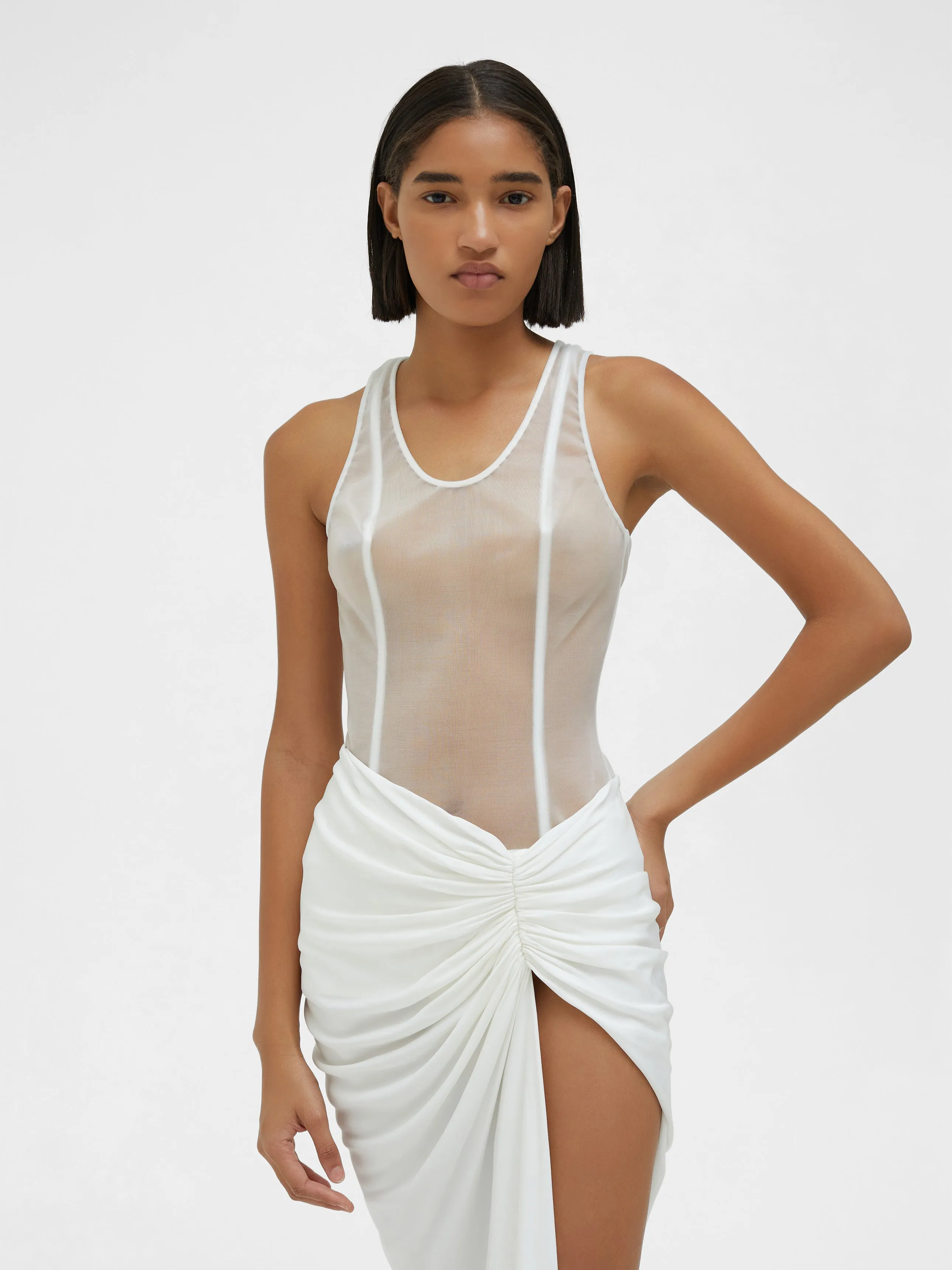 Euripides Ruched Skirt sold by Christopher Esber product image thumbnail 4