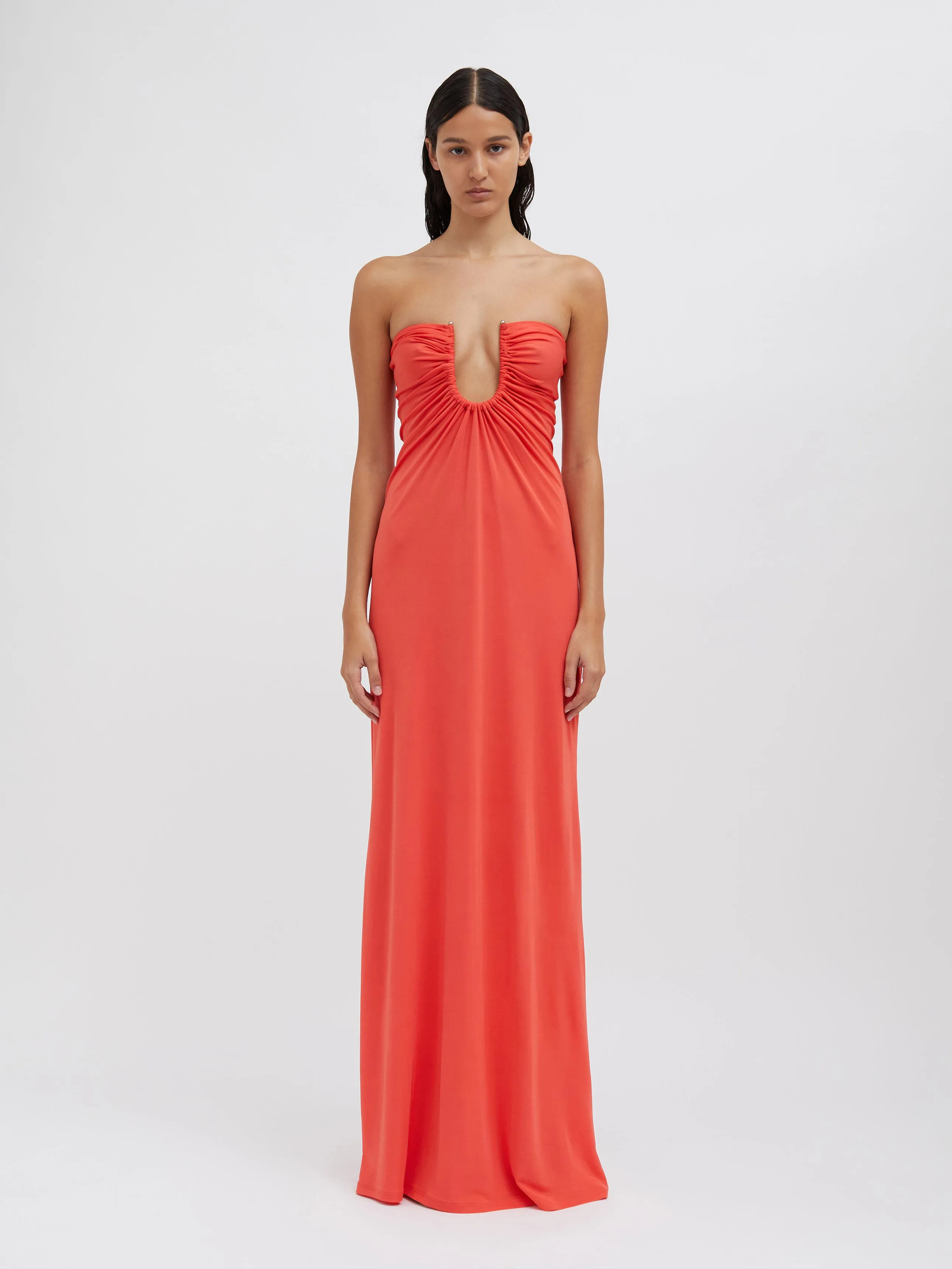 Arced Palm Strapless Dress sold by Christopher Esber