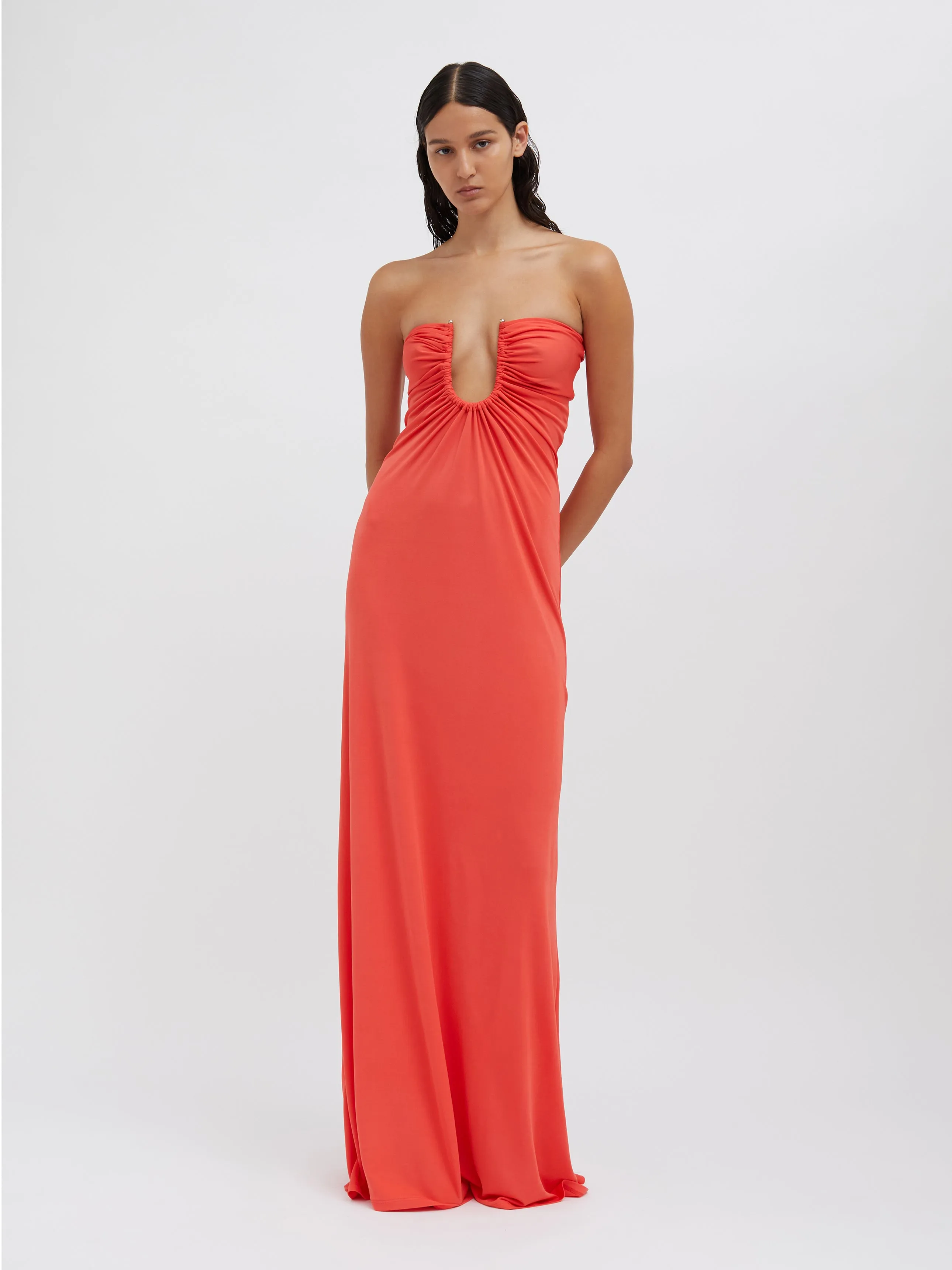 Arced Palm Strapless Dress sold by Christopher Esber product image thumbnail 4