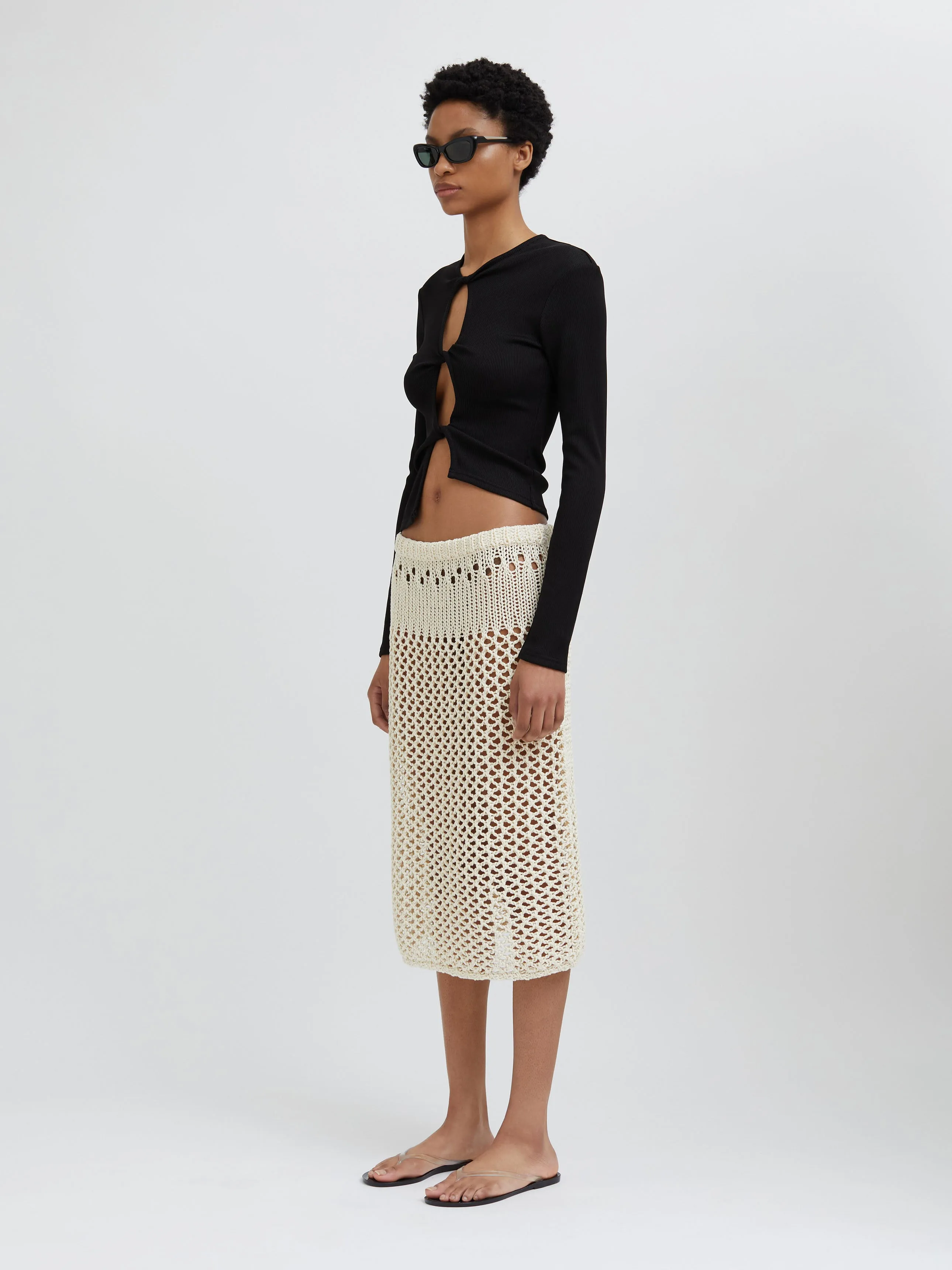 Pointelle Fractus Skirt sold by Christopher Esber product image thumbnail 2