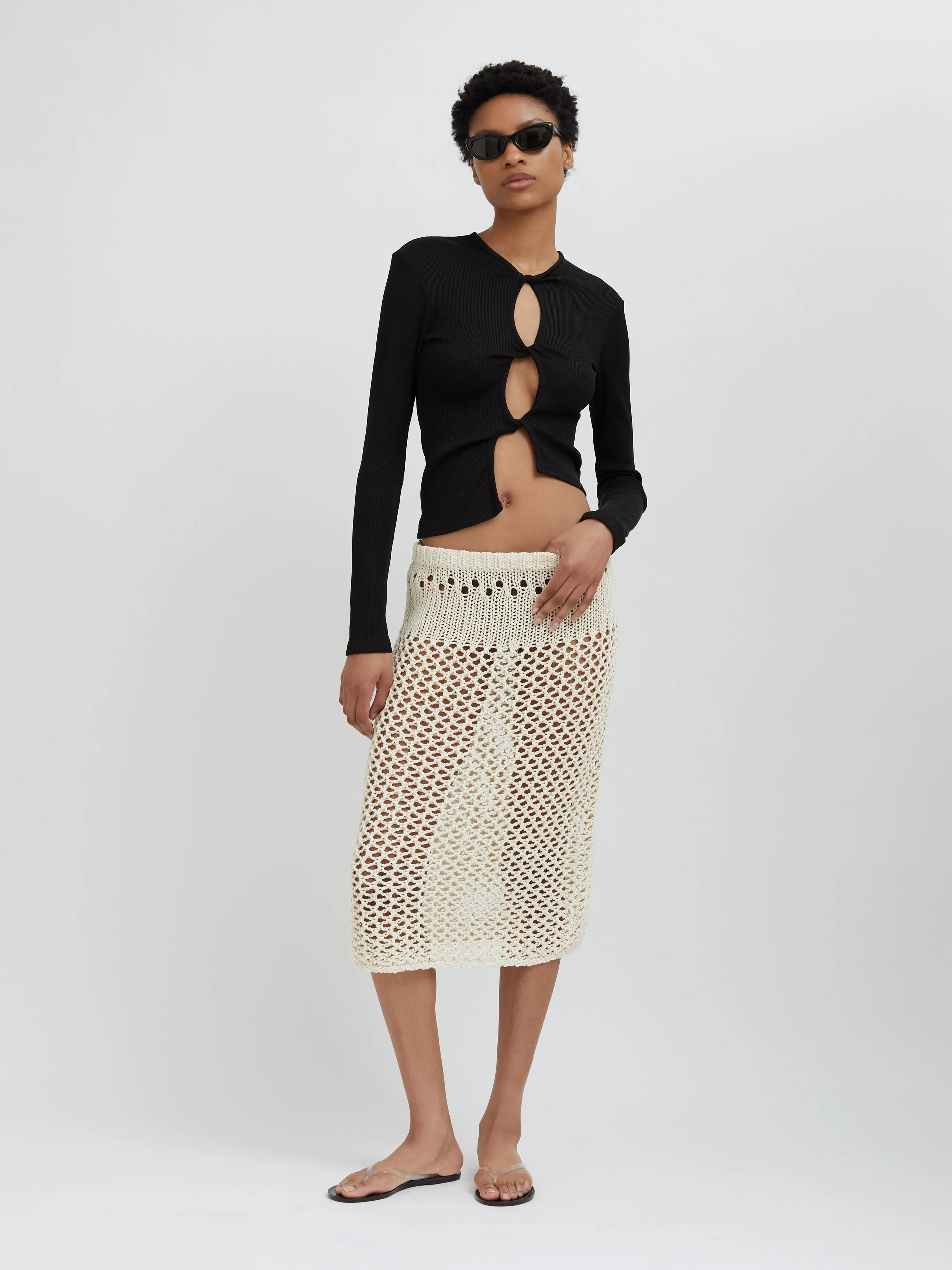 Pointelle Fractus Skirt sold by Christopher Esber product image thumbnail 5