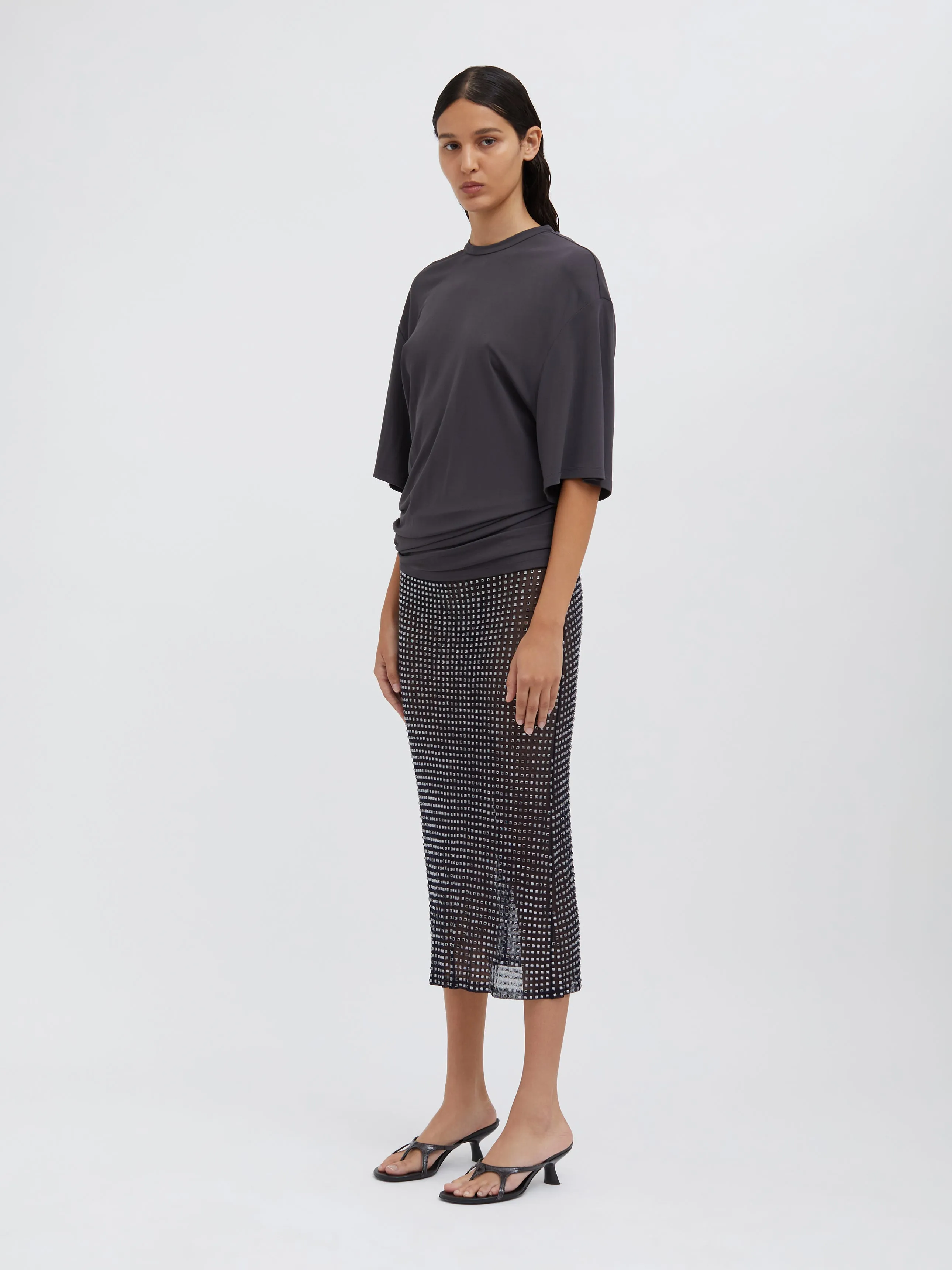 Side Cowl Waist Tee sold by Christopher Esber product image thumbnail 4