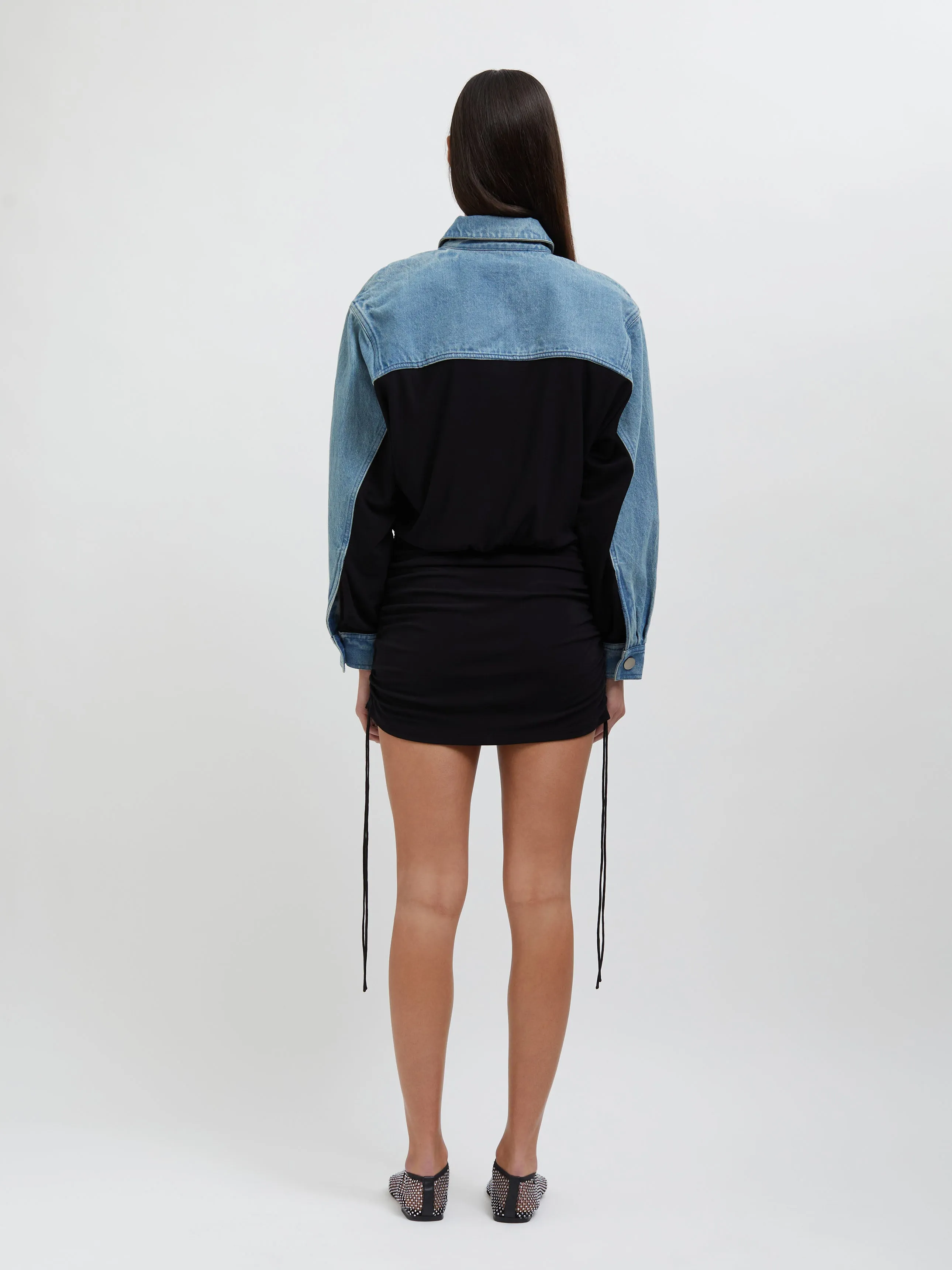 Deconstructed Denim Cummerbund Shirt sold by Christopher Esber product image thumbnail 3