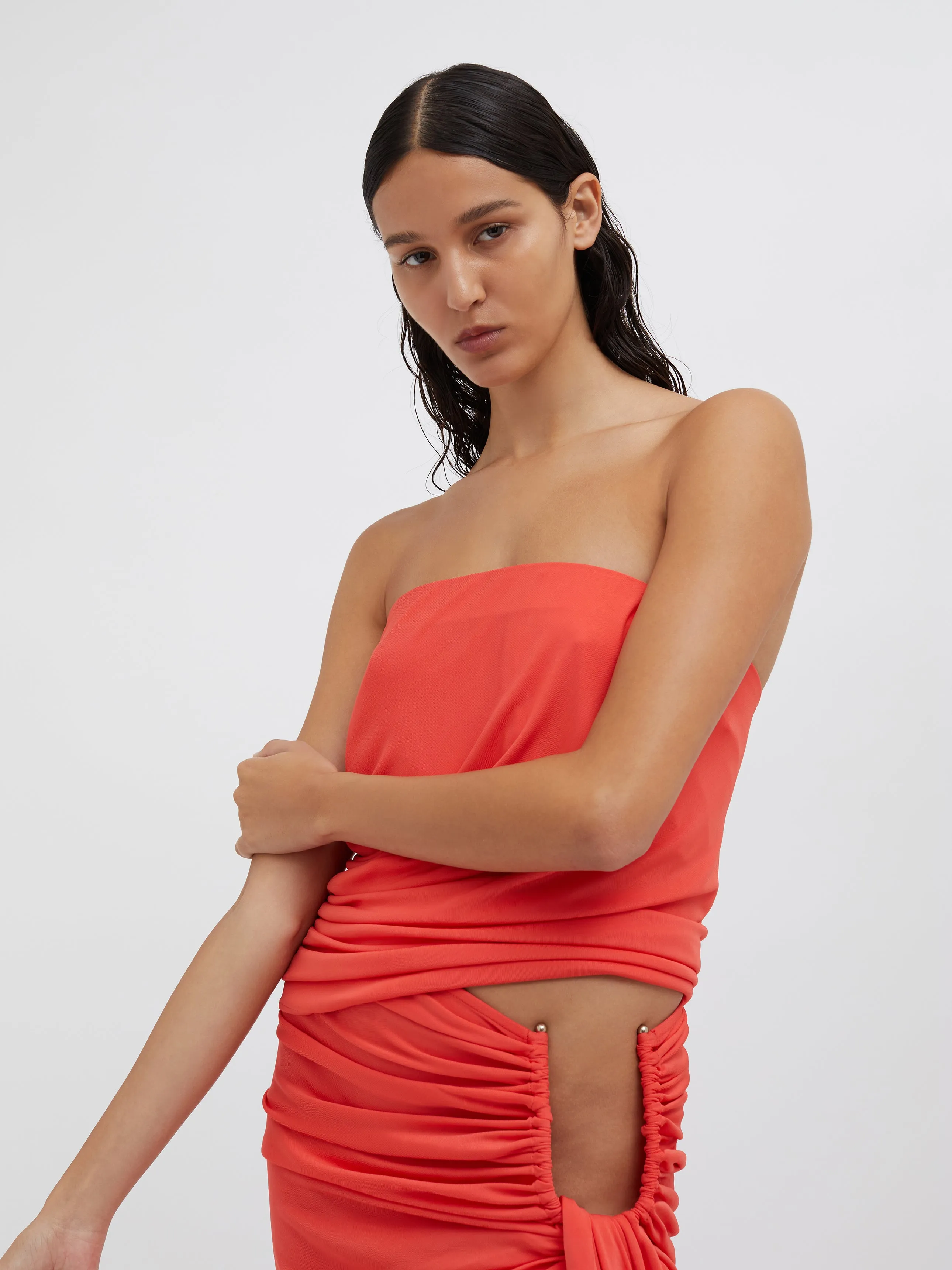 Side Cowl Strapless Top sold by Christopher Esber product image thumbnail 3