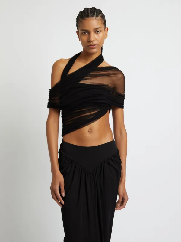 Veiled Wrap Top made by Christopher Esber