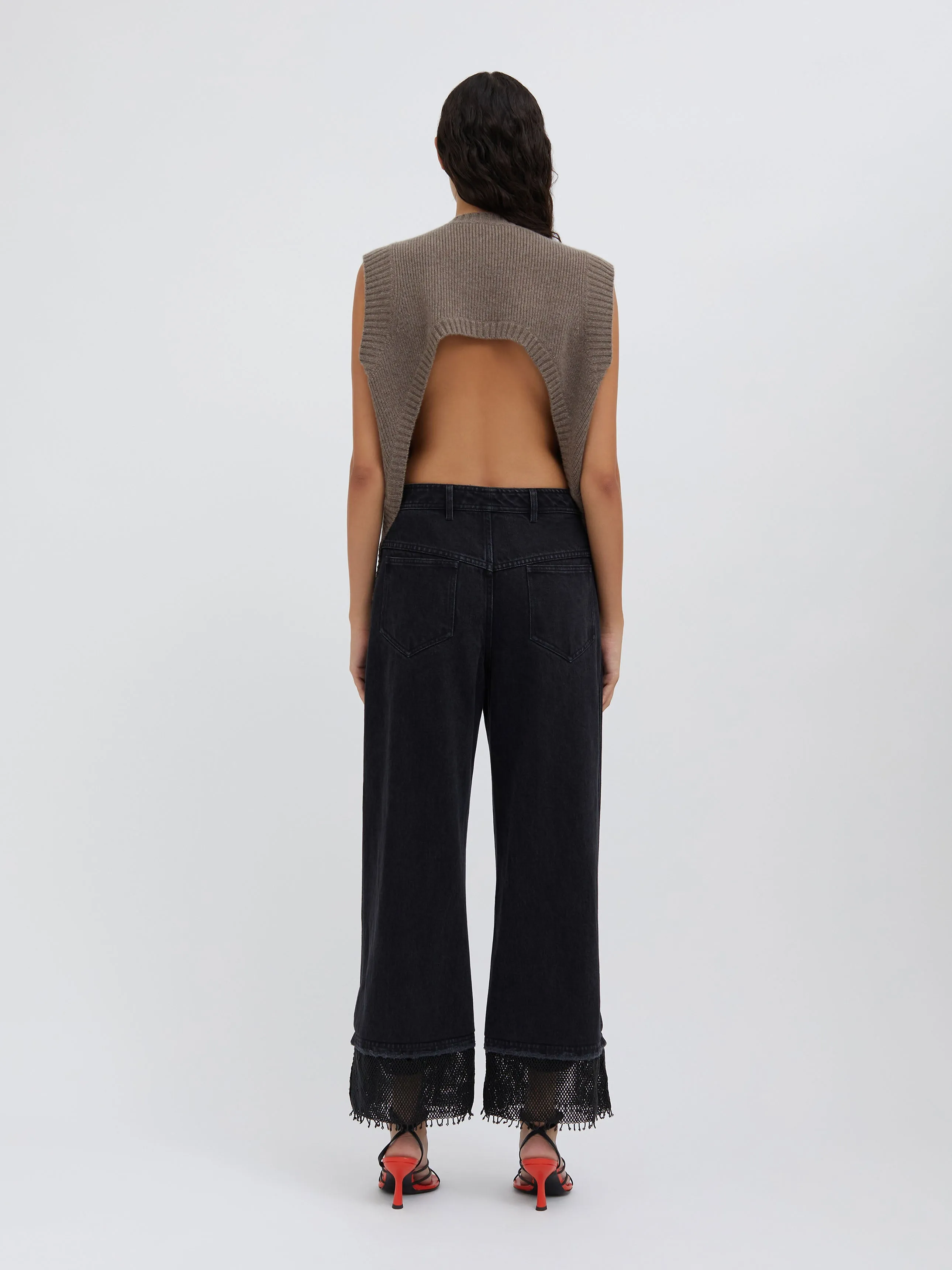 Cestino Beaded Denim Jean sold by Christopher Esber product image thumbnail 3