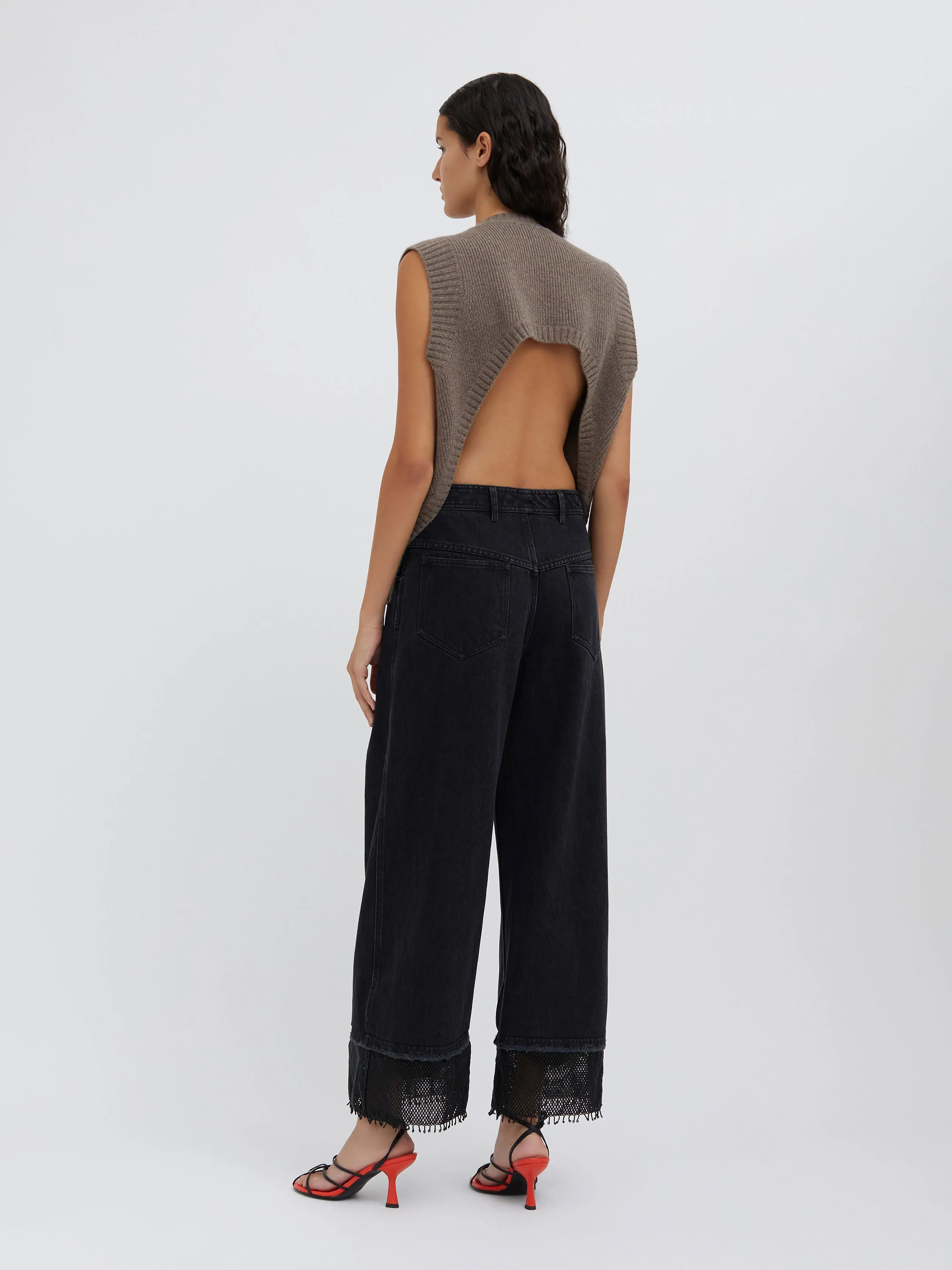 Cestino Beaded Denim Jean sold by Christopher Esber product image thumbnail 5