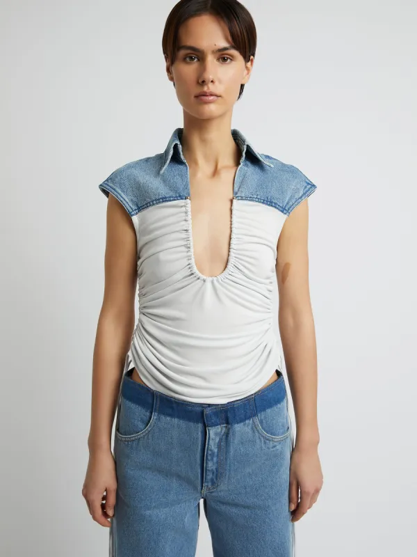 Maverick Denim Bodice Shirt sold by Christopher Esber