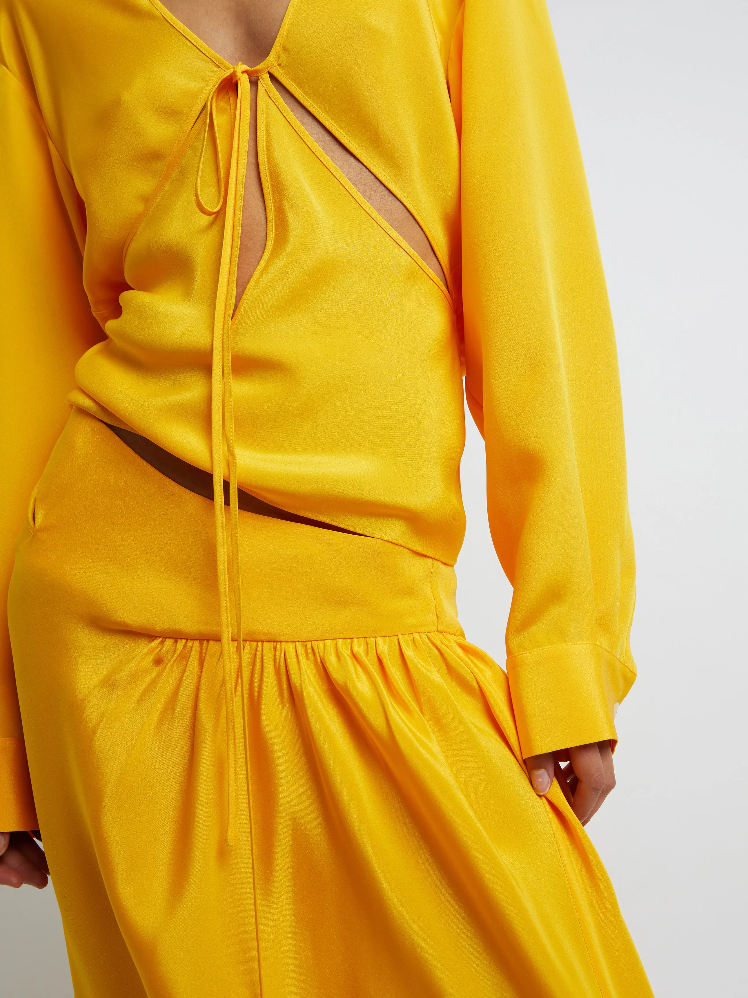 Triquetra Gathered Skirt sold by Christopher Esber product image thumbnail 2