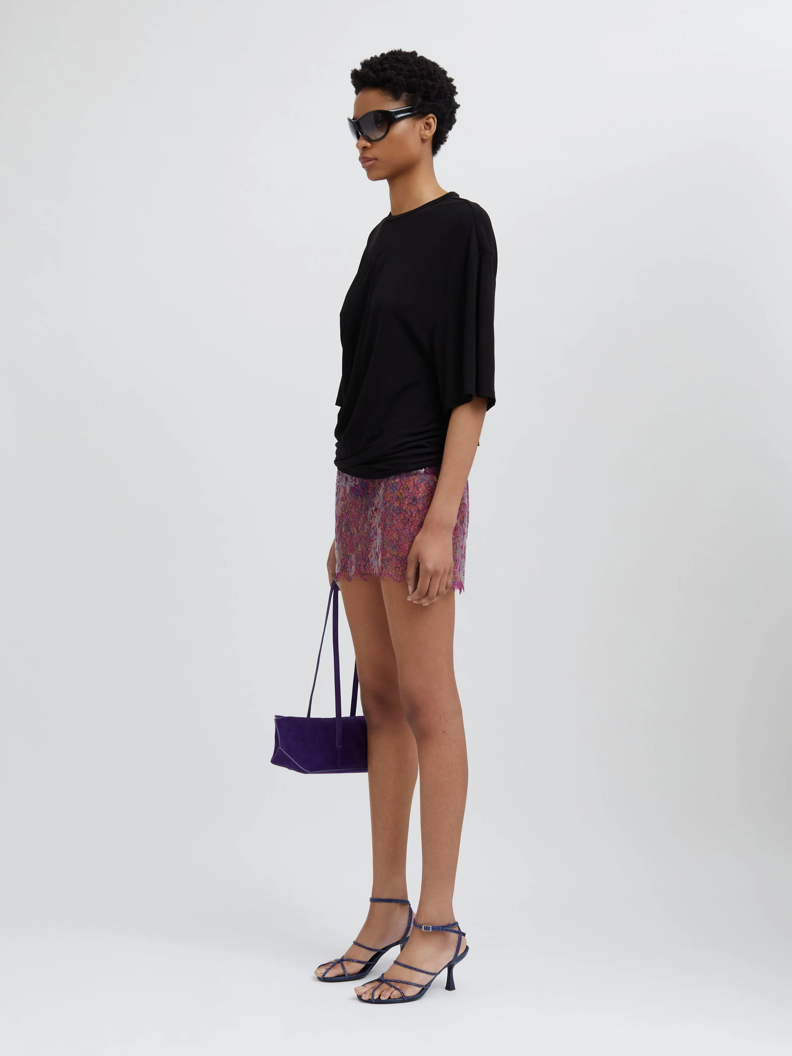 Handpainted Latex Lace Mini Skirt sold by Christopher Esber product image thumbnail 3