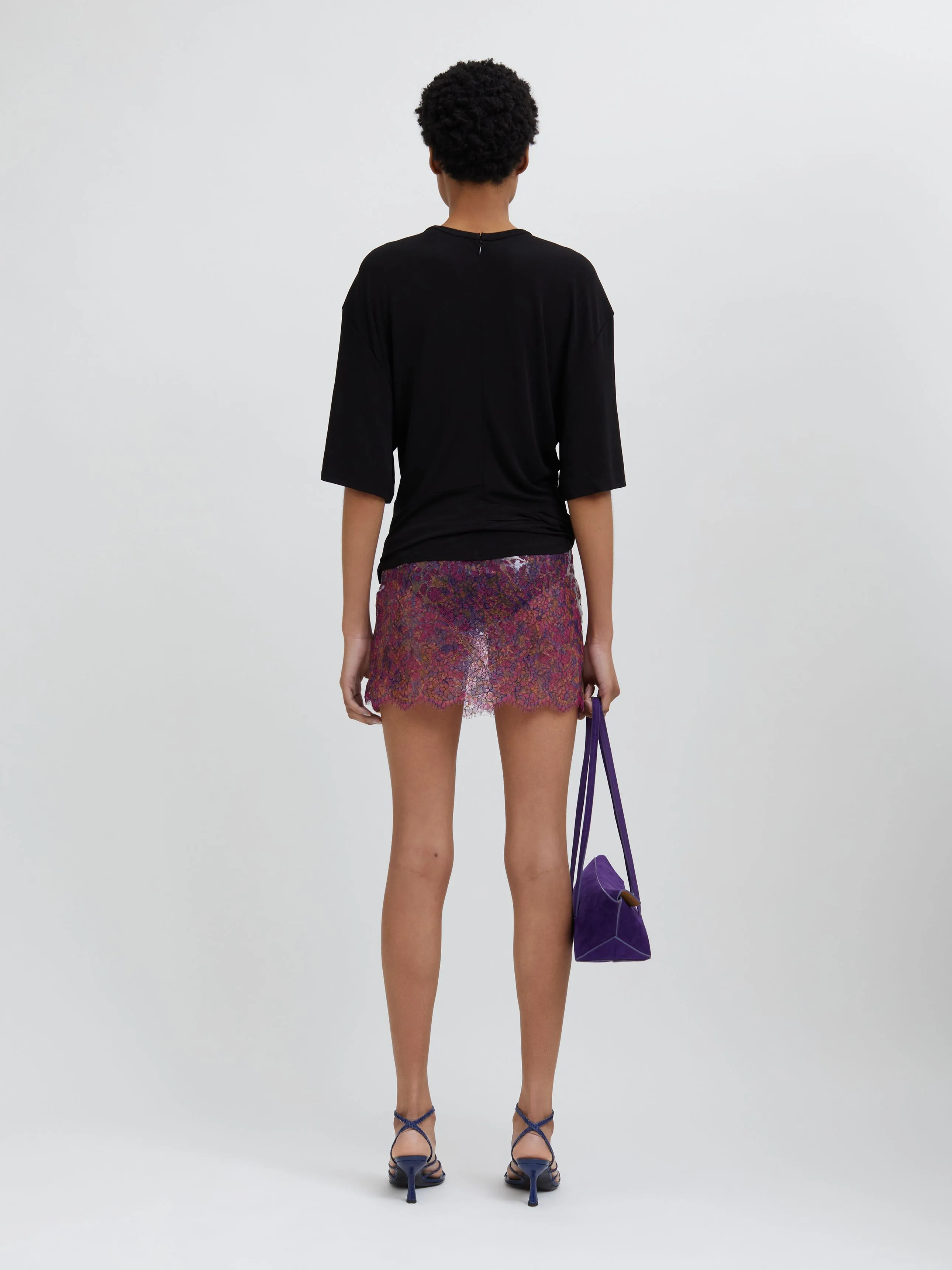 Handpainted Latex Lace Mini Skirt sold by Christopher Esber product image thumbnail 4