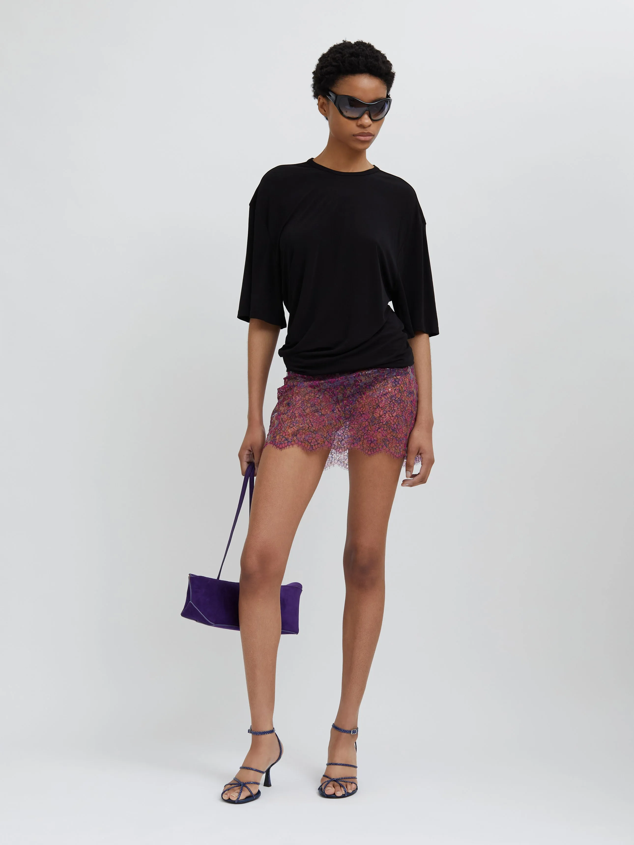 Handpainted Latex Lace Mini Skirt sold by Christopher Esber product image thumbnail 5