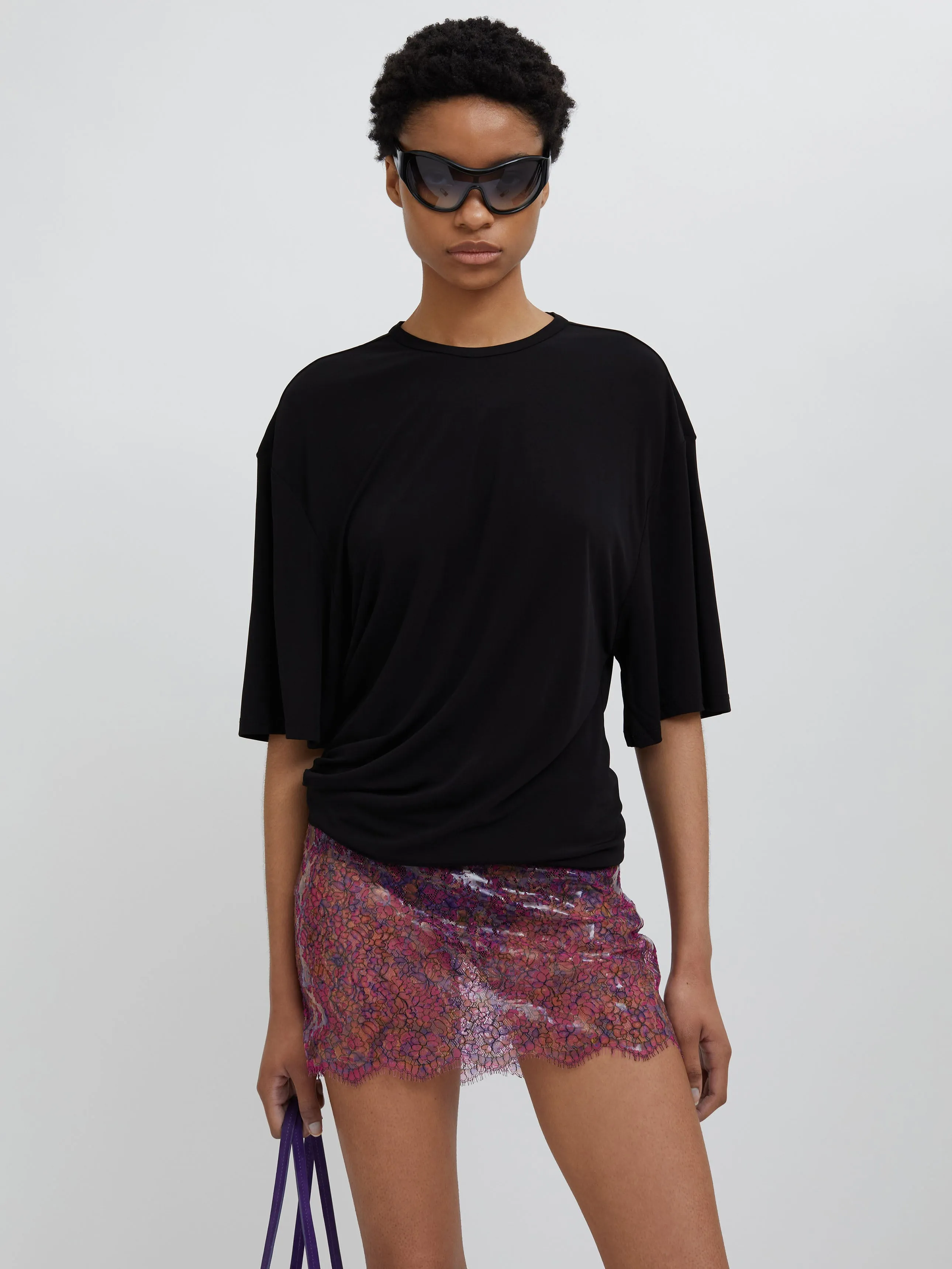 Handpainted Latex Lace Mini Skirt sold by Christopher Esber product image thumbnail 2