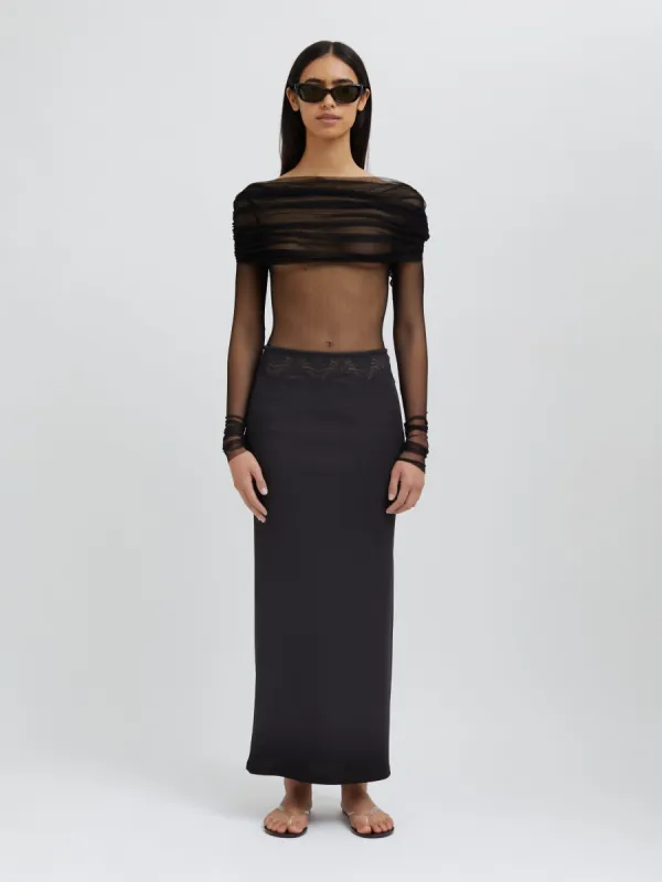 Lace Insert Skirt made by Christopher Esber