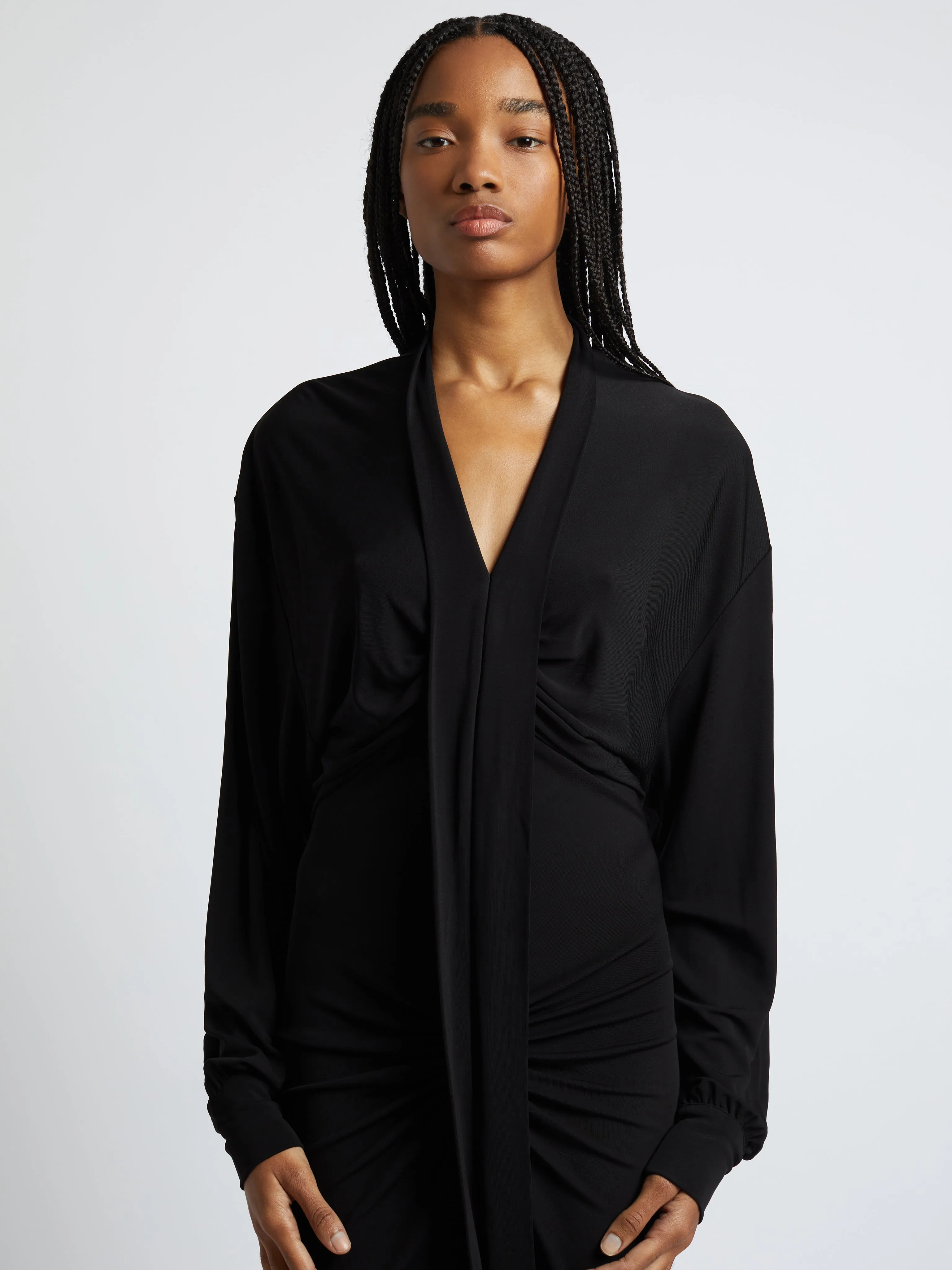 Carved Long Sleeve Split Dress sold by Christopher Esber product image thumbnail 3