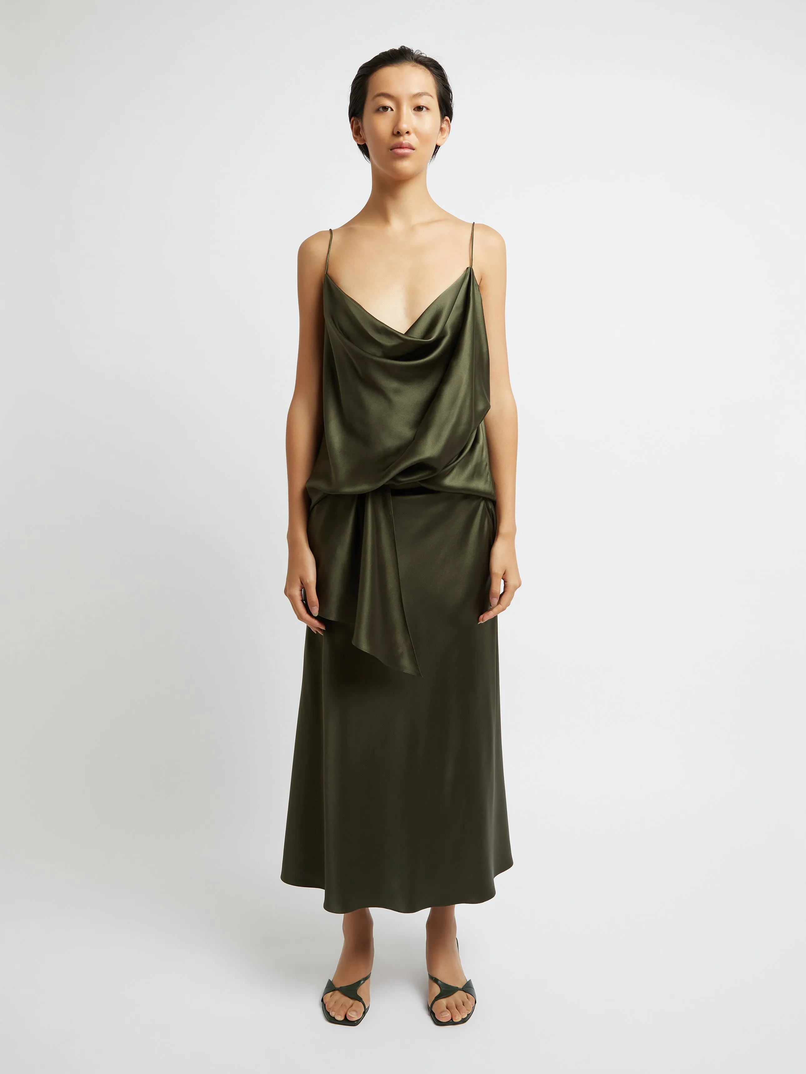 Verdant Falls Draped Bodysuit sold by Christopher Esber